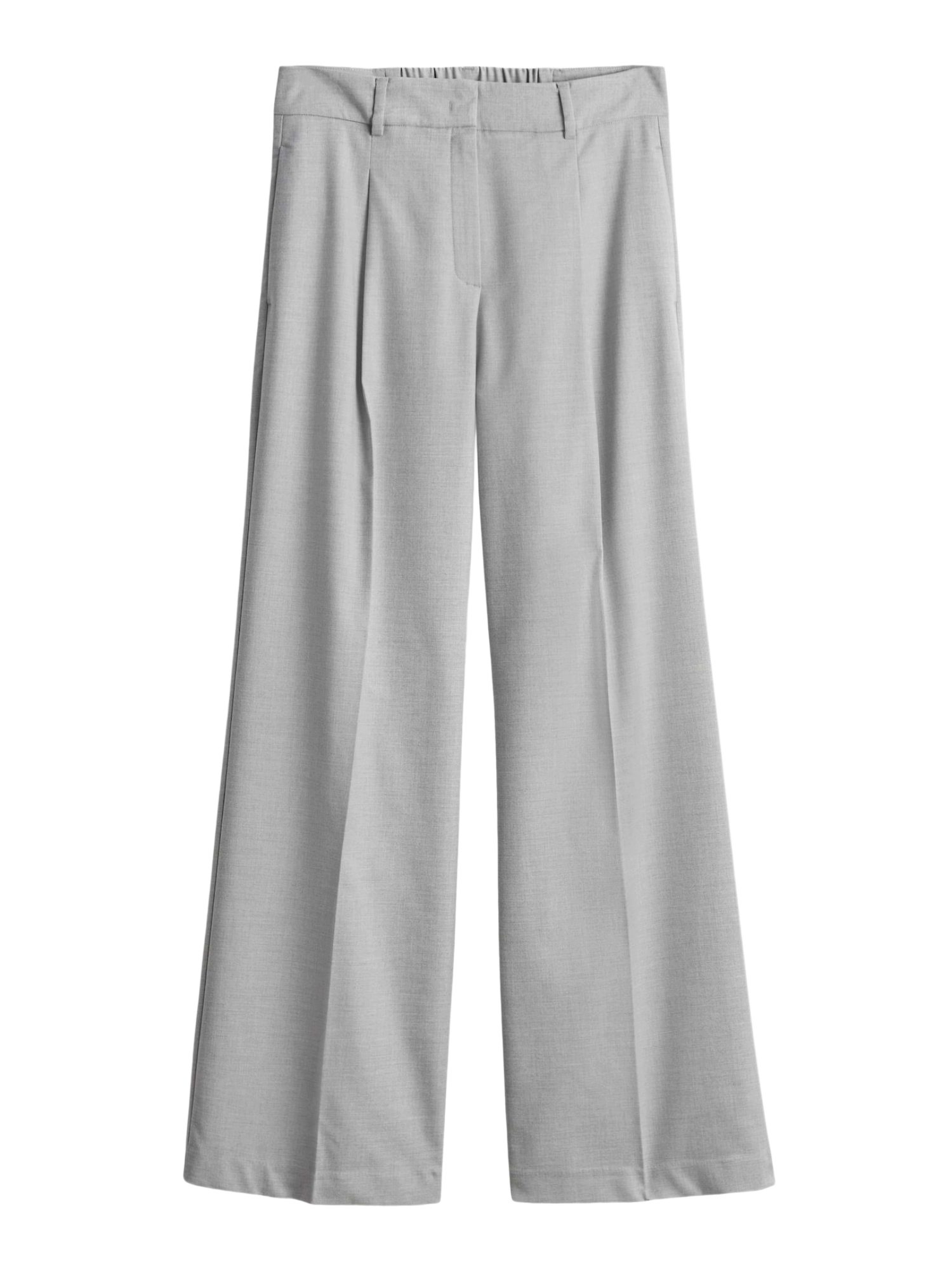 someday Stoffhose grau,Casual,Polyester,Unifarben,Wide Leg,Hoch