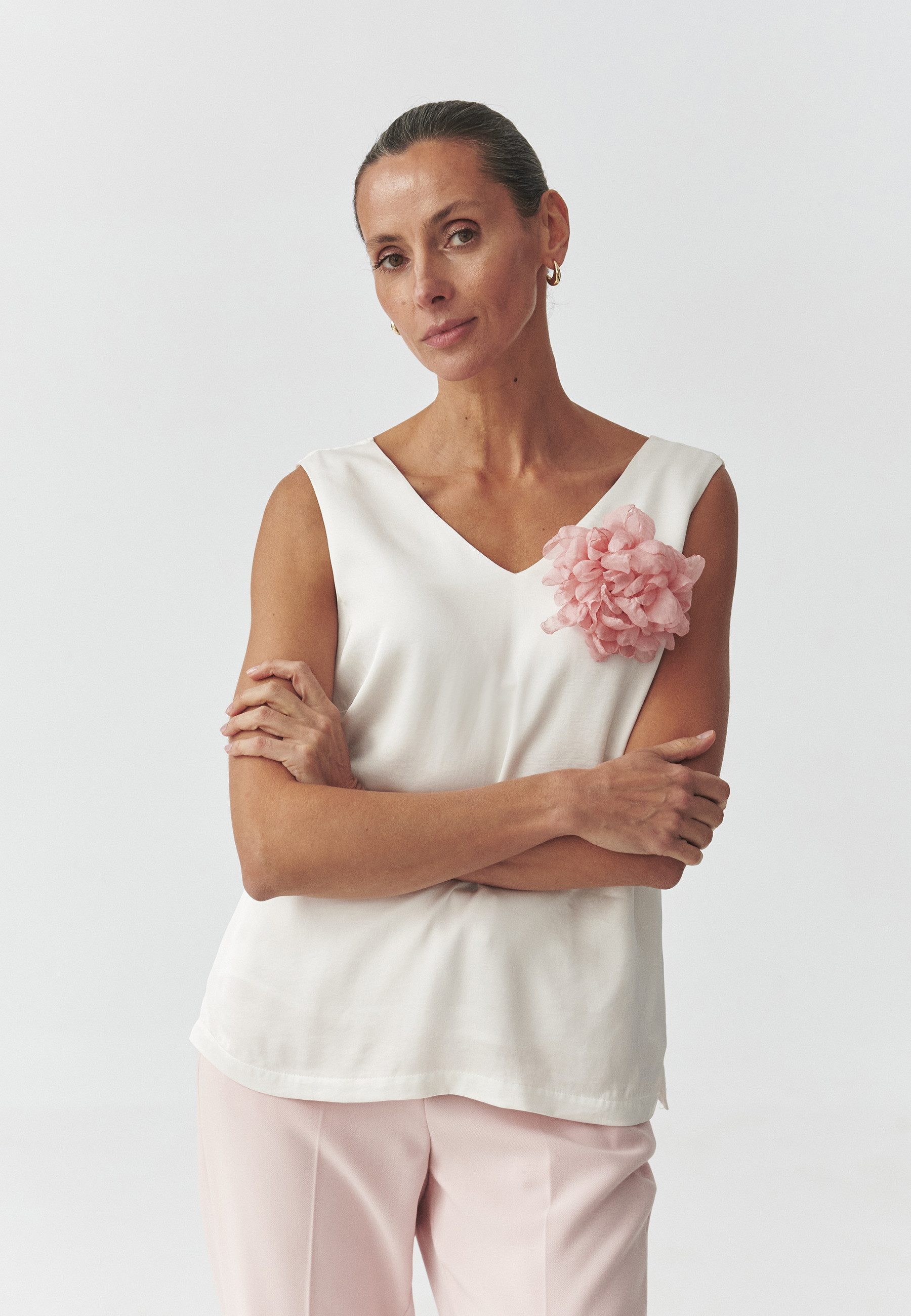 TATUUM Klassische Bluse Viskose Satinbluse - Susena