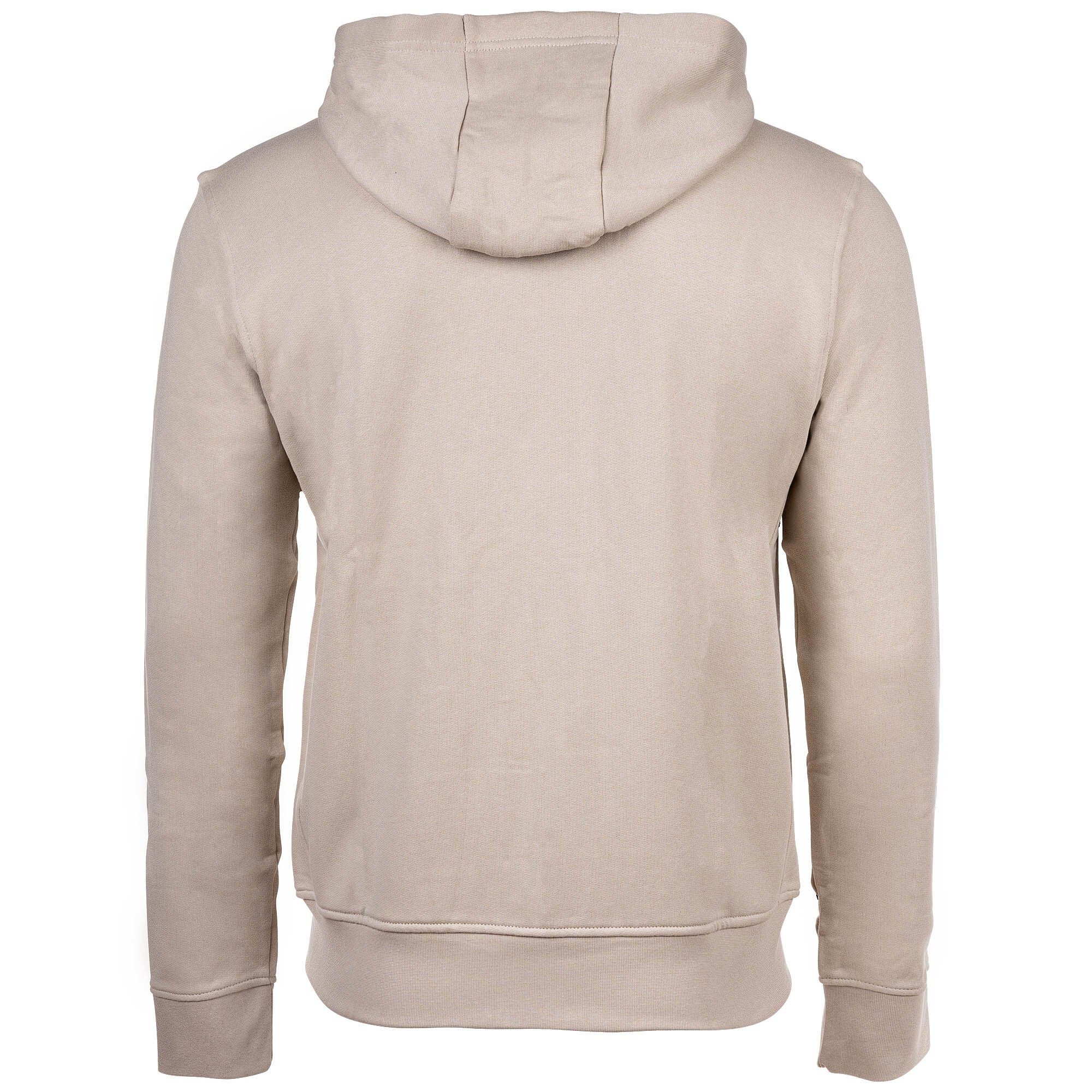 ARMANI EXCHANGE Sweatshirt Herren Logo Beige Sweatshirtjacke, Sweatshirt - (Silver Lining)