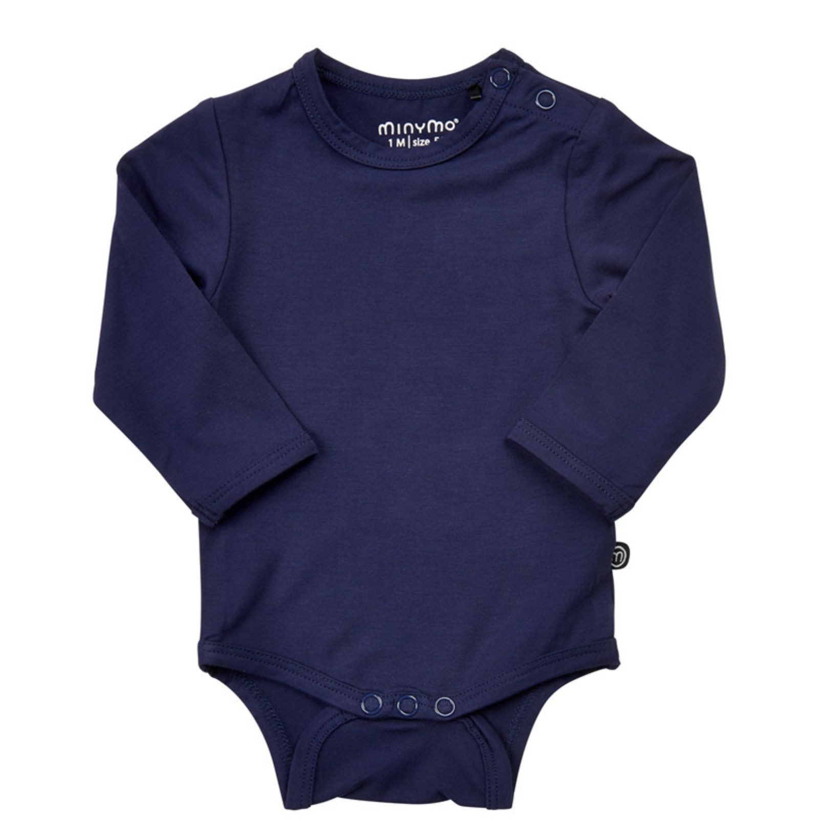 Langarmbody Minymo Body Langarm Navy Bamboo 92