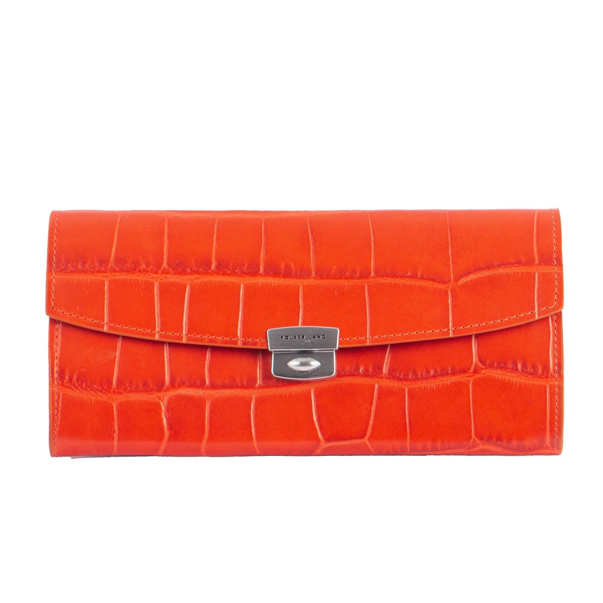 VOLKER LANG Kellnerbörse LIRA - Luxuriöses und geräumiges Damen Portemonnaie mit Schloss