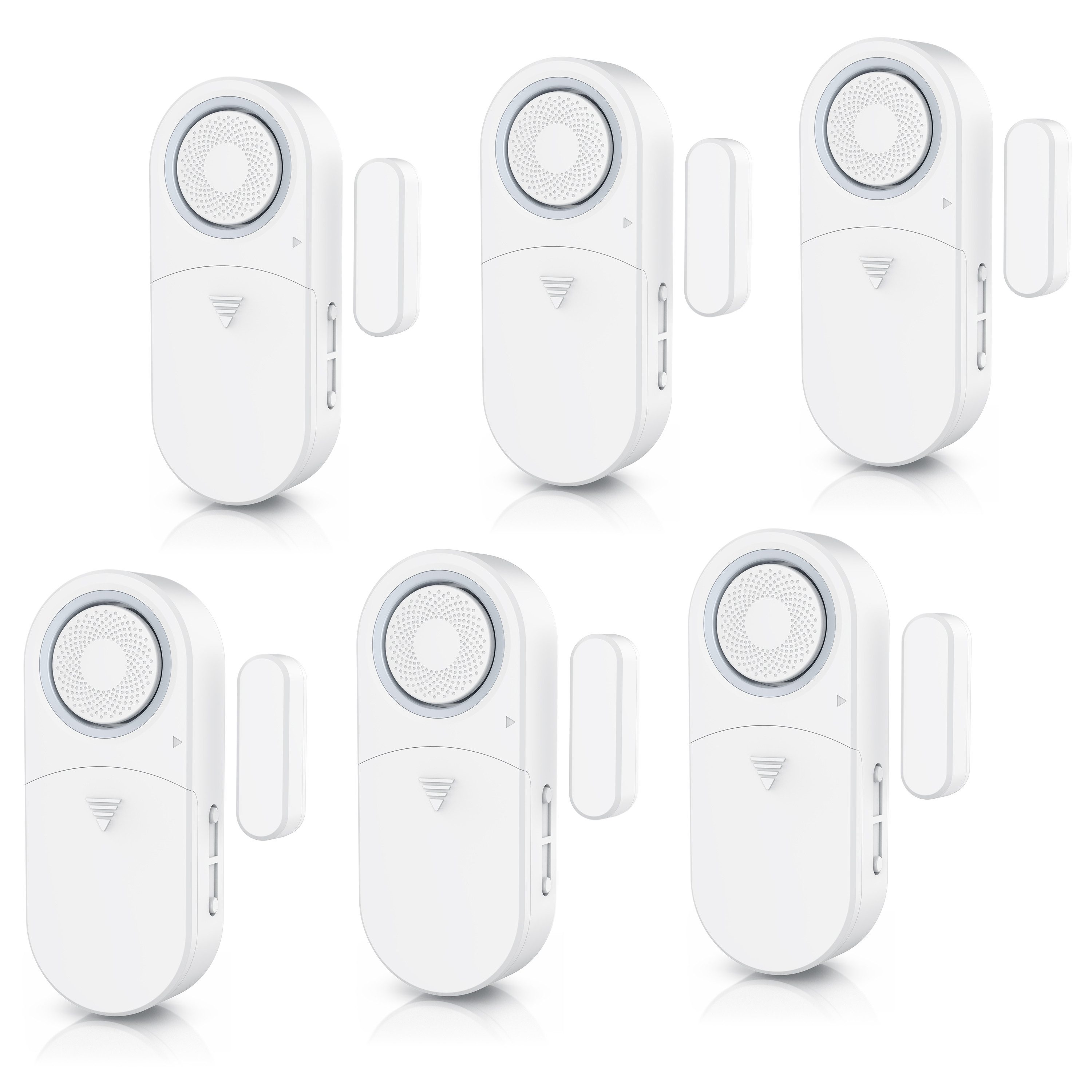 BEARWARE Fensteralarm / Türalarm, 120 dB lauter Signalton, Alarmsensor Fensteröffnungsmelder (für Tür & Fenster, Einbruchschutz, mit Batterien, Alarmanlage)