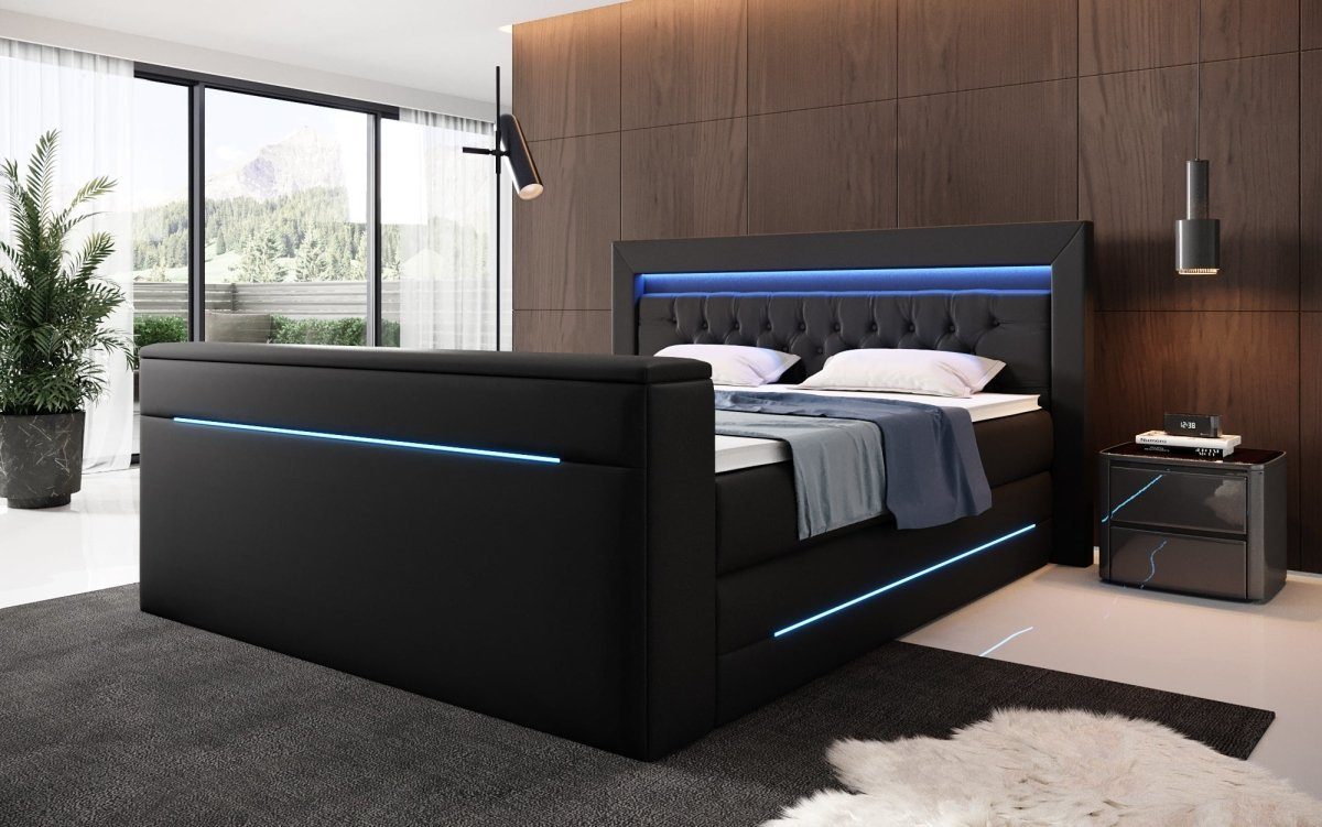 Luxusbetten24 Boxspringbett Merkur, mit TV Lift günstig online kaufen