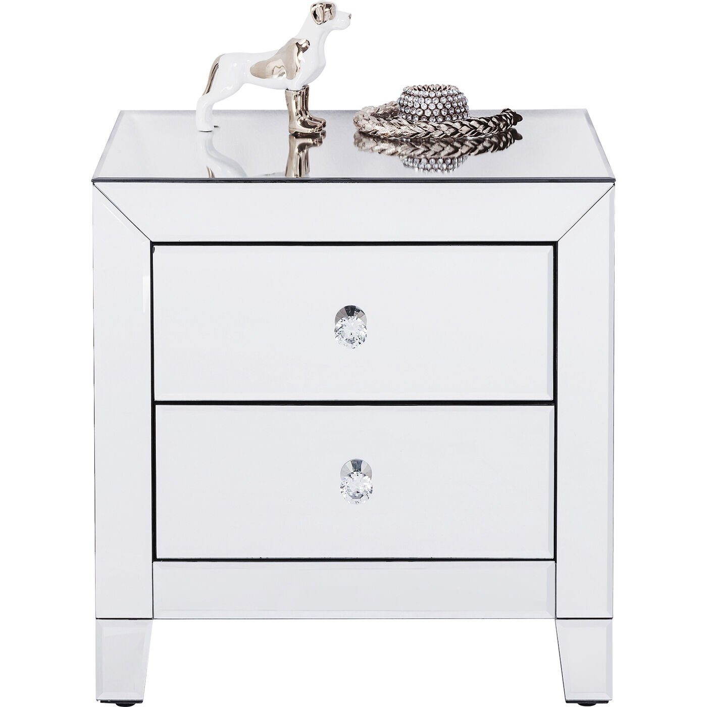 Kare Design Nachtkonsole Luxury, Mit 2 Schubladen