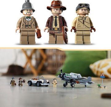 LEGO® Konstruktionsspielsteine Flucht vor dem Jagdflugzeug (77012), LEGO® Indiana Jones, (387 St), Made in Europe