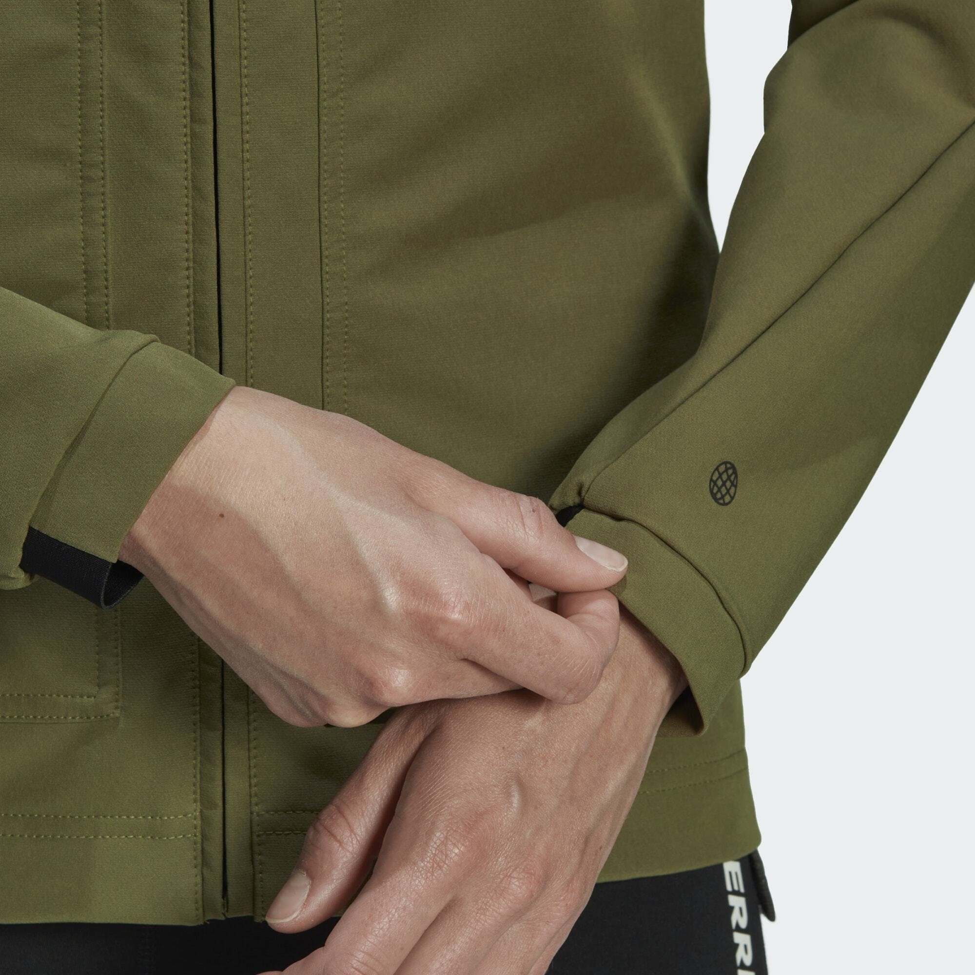 MULTI Focus adidas SOFTSHELLJACKE Outdoorjacke TERREX TERREX Olive