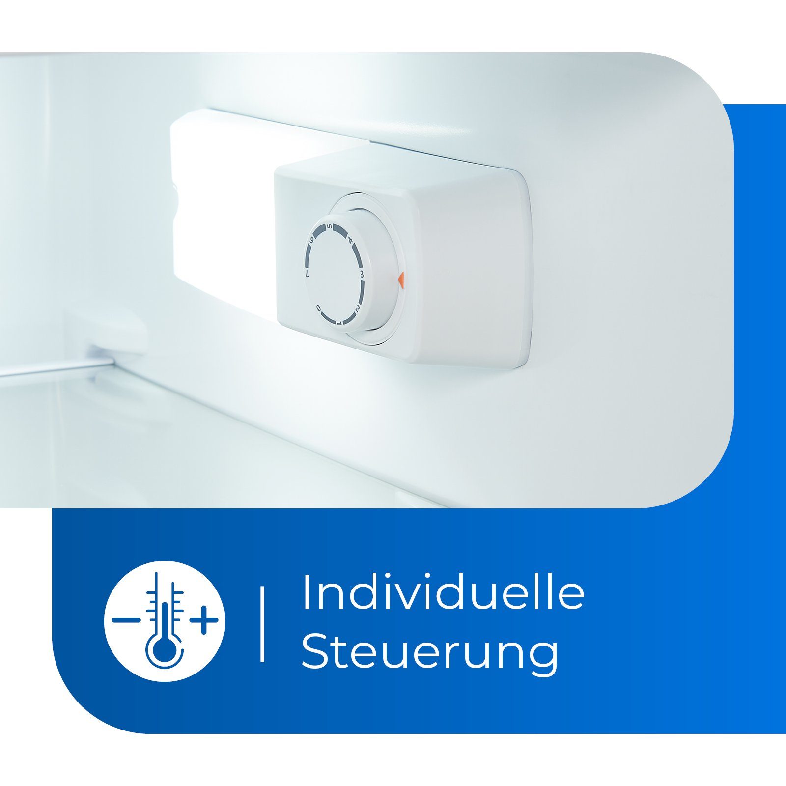 exquisit Kühl-/Gefrierkombination KGC270-45-011E, 143.5 cm hoch, 55 cm breit, 4*-Gefrieren, LED-Innenbeleuchtung, Wechselbarer Türanschlag