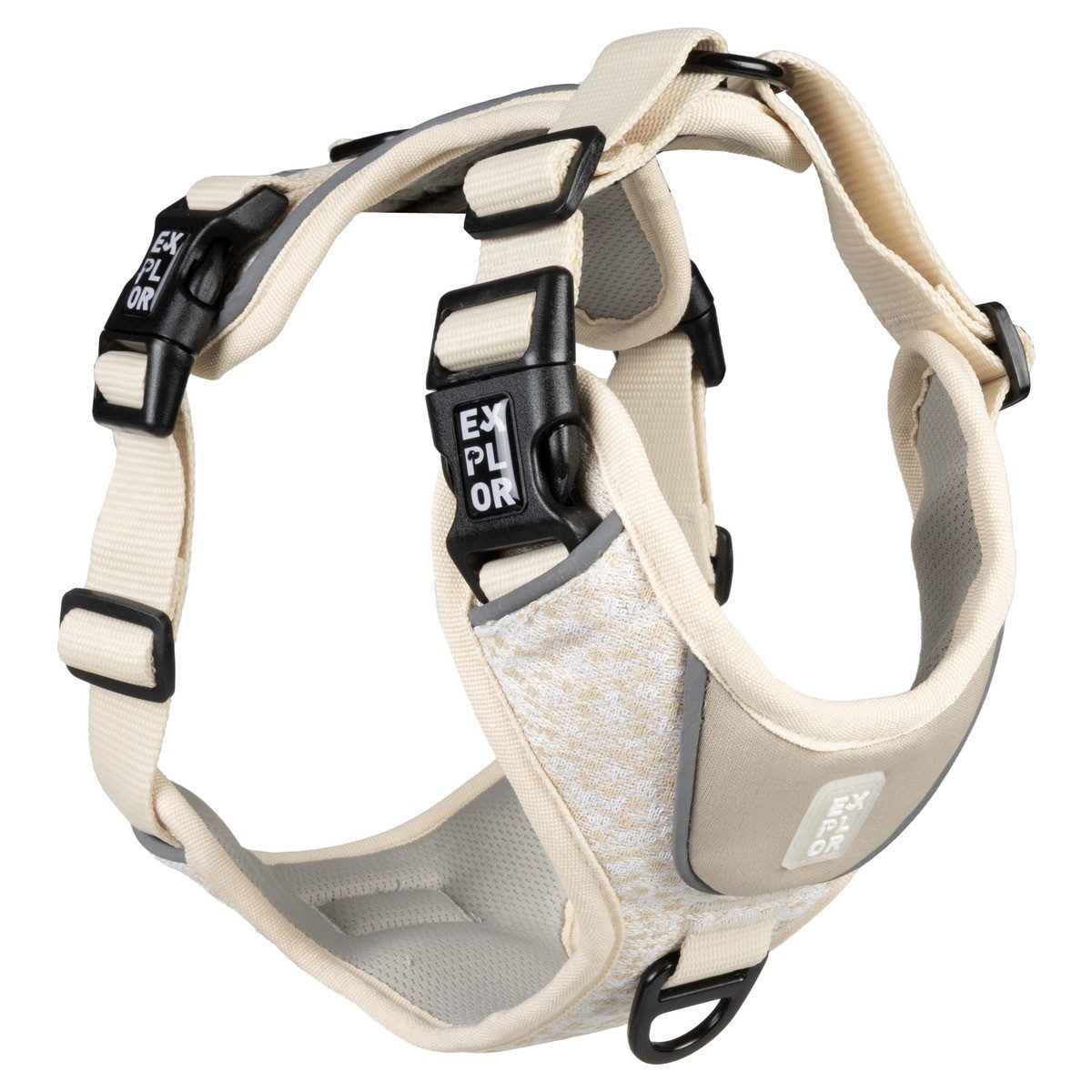 DUVO+ Hunde-Geschirr EXPLOR Ultimate Fit No-Pull Geschirr Fashion antique white