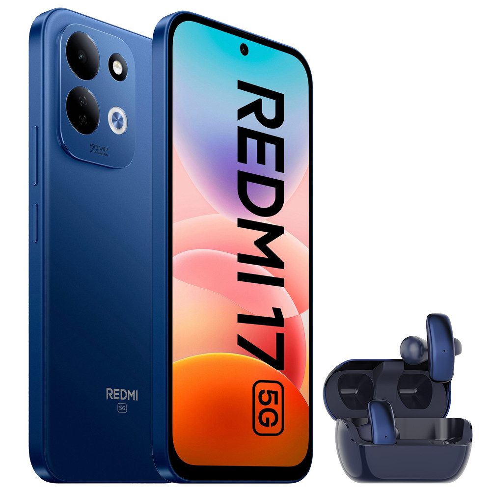 Xiaomi Redmi 17 5G 4+256GB Smartphone & Bluetooth Kopfhörer Handy (50 MP Kamera)