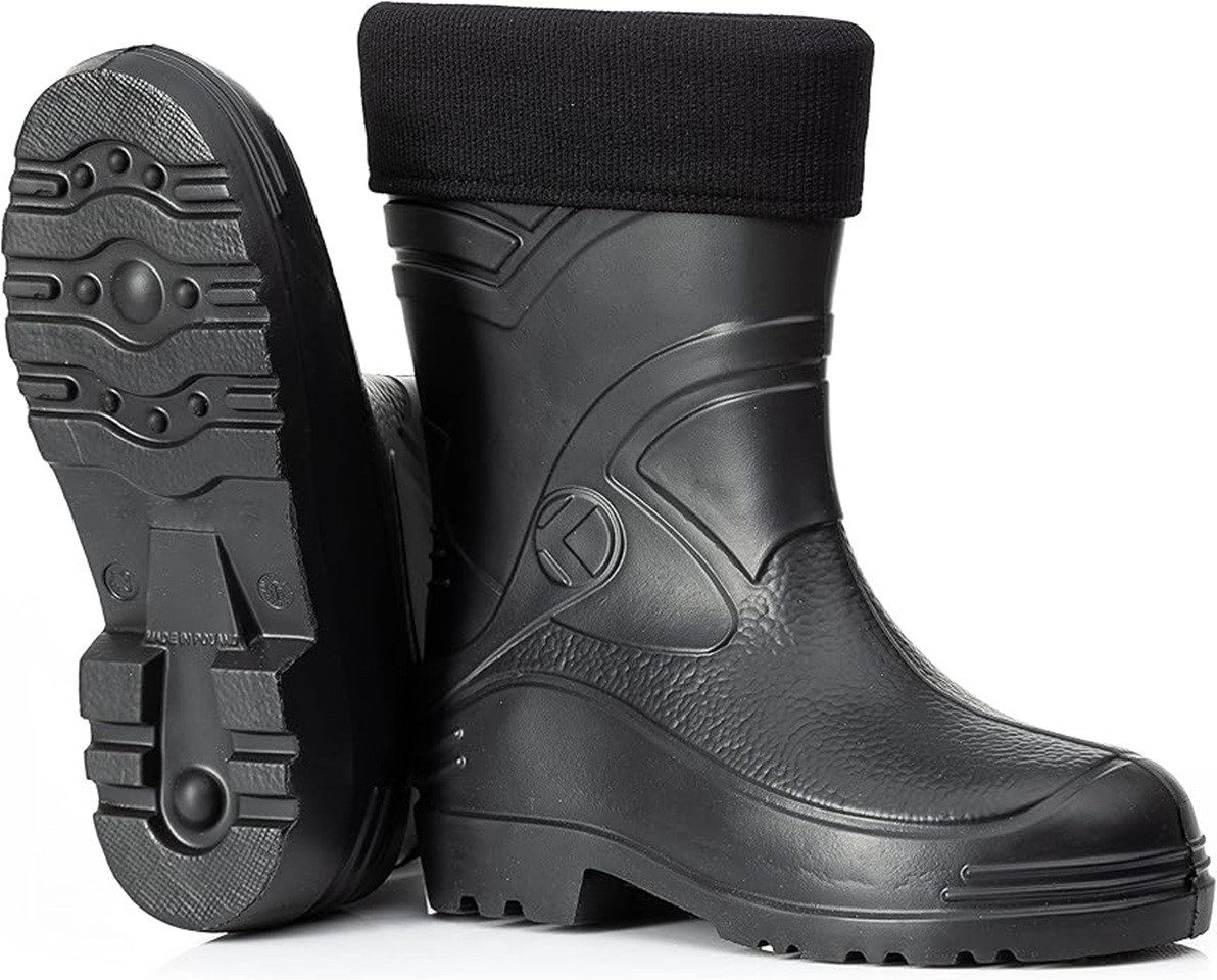 CLIMBR Leichte gefütterte Gummistiefel Herren EVA Thermo Winter Arbeit Gummistiefel