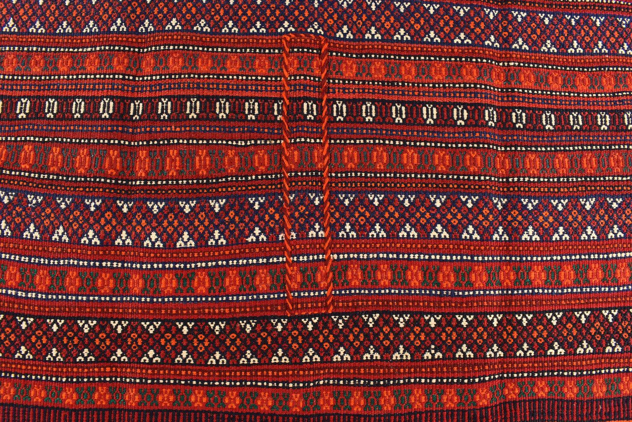 KUHFELL online & NOMAD Orientteppich Feiner Vintage Kelim 167 x 128 cm, 100% Wolle, Handgewebt, Pflanzliche Farben