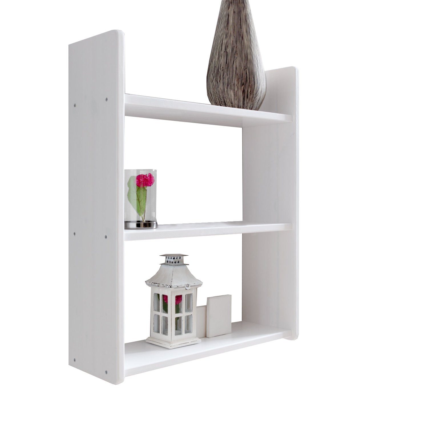 Ticaa Wandregal Wandregal Hängeregal Kiefer Weiß, in verschiedenen Variante günstig online kaufen