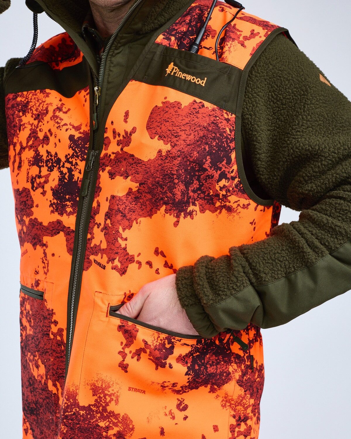 Pinewood Jagdweste Signalweste Hunters Camou