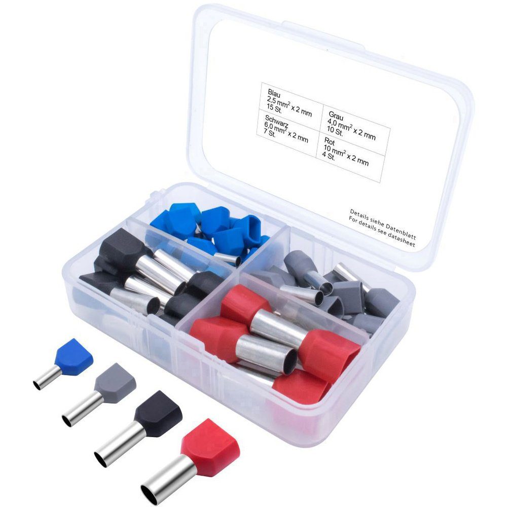 Aderendhülsen TRU COMPONENTS T1903C026 Aderendhülsen-Sortiment 2.5 mm², 4 mm², 6 mm²
