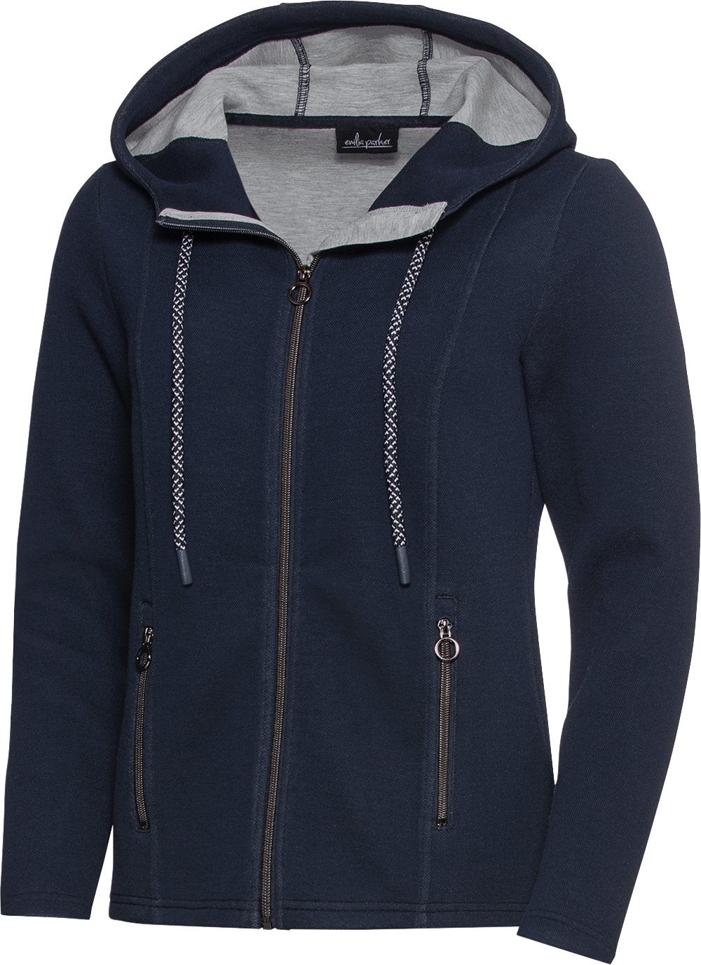 Emilia Parker Kapuzenplüschjacke hinten länger geschnitten günstig online kaufen