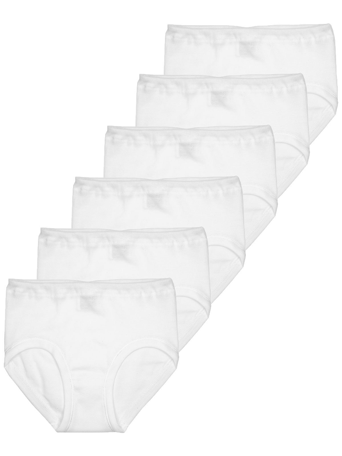 Sweety for Kids Slip 6er Sparpack Mädchen Hüftslip Feinripp (Spar-Set, 6-St) -