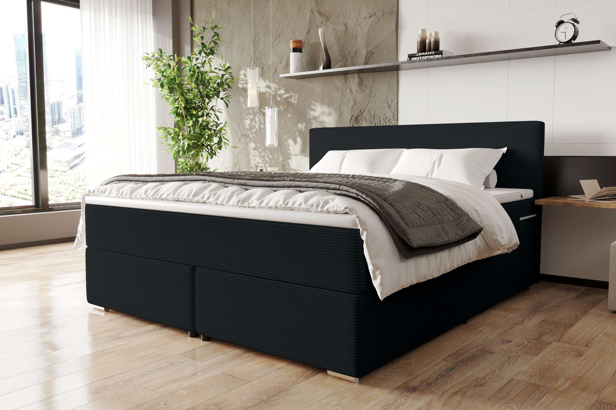 99rooms Boxspringbett Phönix (Schlafzimmerbett, Bett), mit Taschenfederkern günstig online kaufen