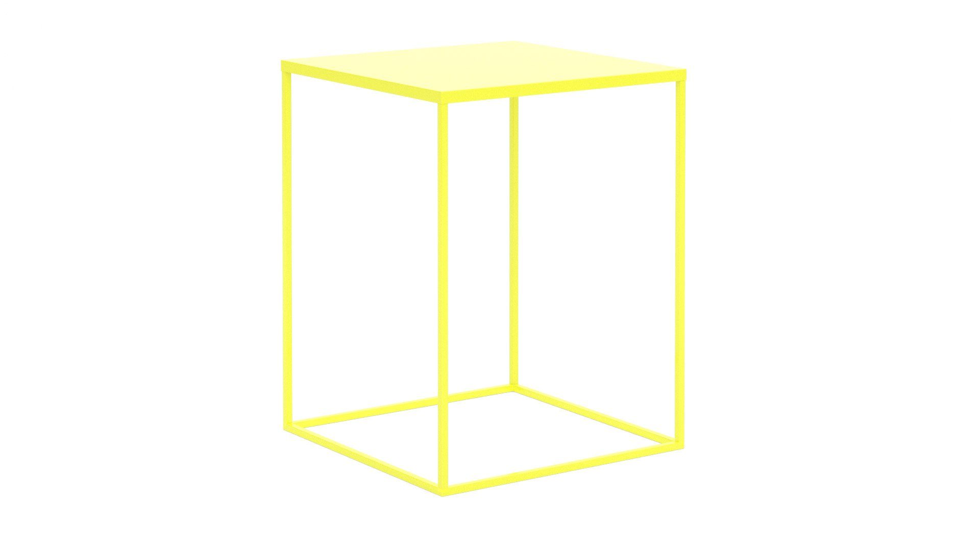 Siblo Nachttisch Ein moderner Nachttisch Diana im Loft-Stil - minimalistischer Nachttisch - Metall - modernes Schlafzimmer Gelb