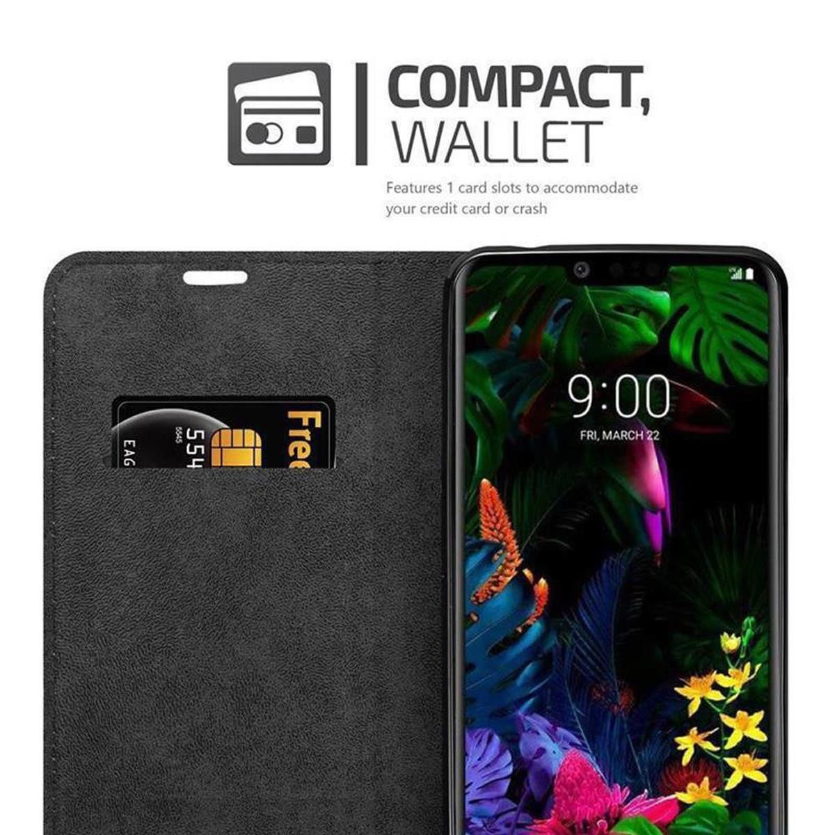 Cadorabo Handyhülle für LG G8S Hülle LG G8S, Hülle Schutzhülle mit Standfunktion, Magnetverschluss und Kartenfach