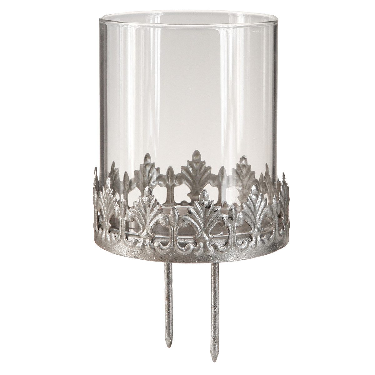 Viana Kerzenhalter Teelichthalter Vintage Antik Glas günstig online kaufen