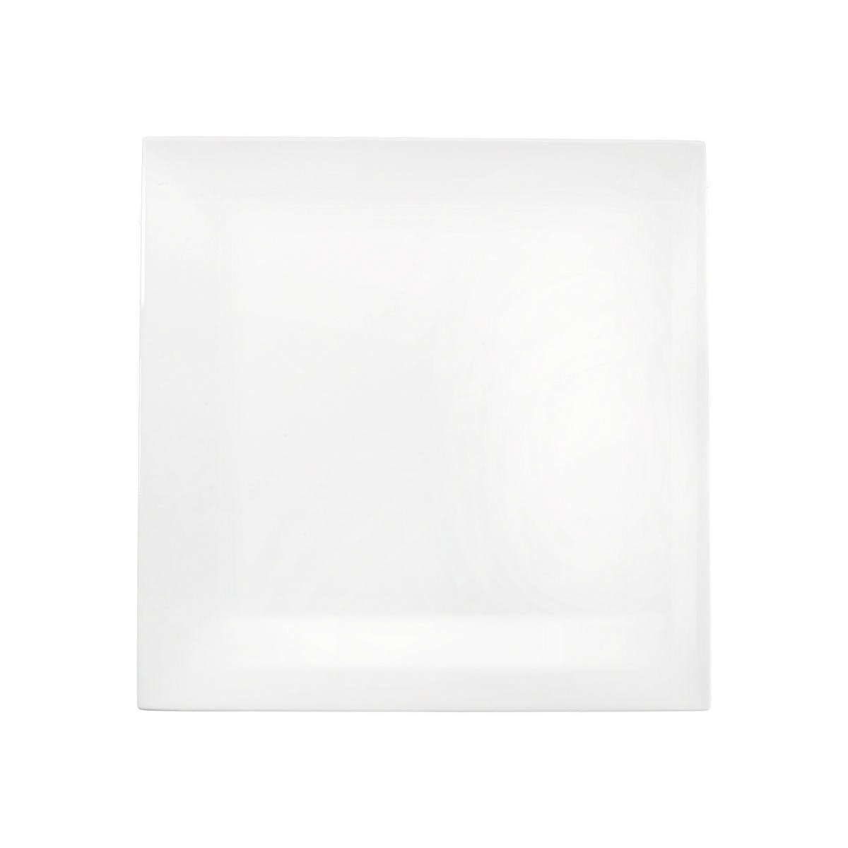 ASA SELECTION Servierplatte A Table Weiß, Porzellan, Bone China, 23x23 cm