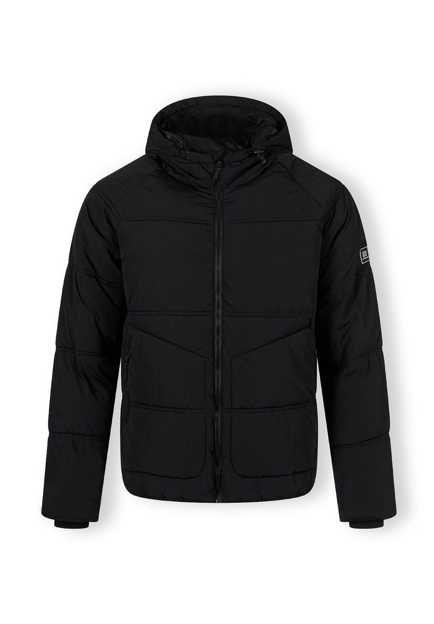 Respect Winterjacke Steppjacke mit Reißverschlusstaschen und Ärmelpatch  (X günstig online kaufen