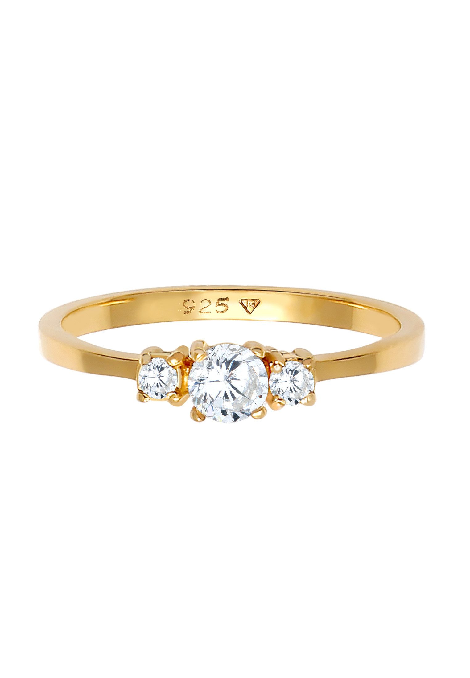 Elli Fingerring Verlobungsring Zirkonia 925 Silber günstig online kaufen