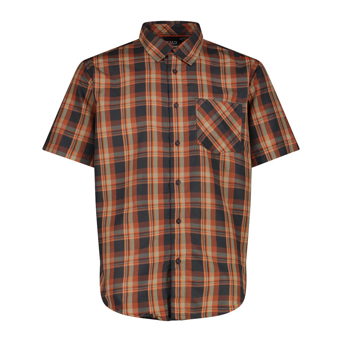 CMP Outdoorhemd MAN SHIRT ANTRACITE-ORANGE-CORDA