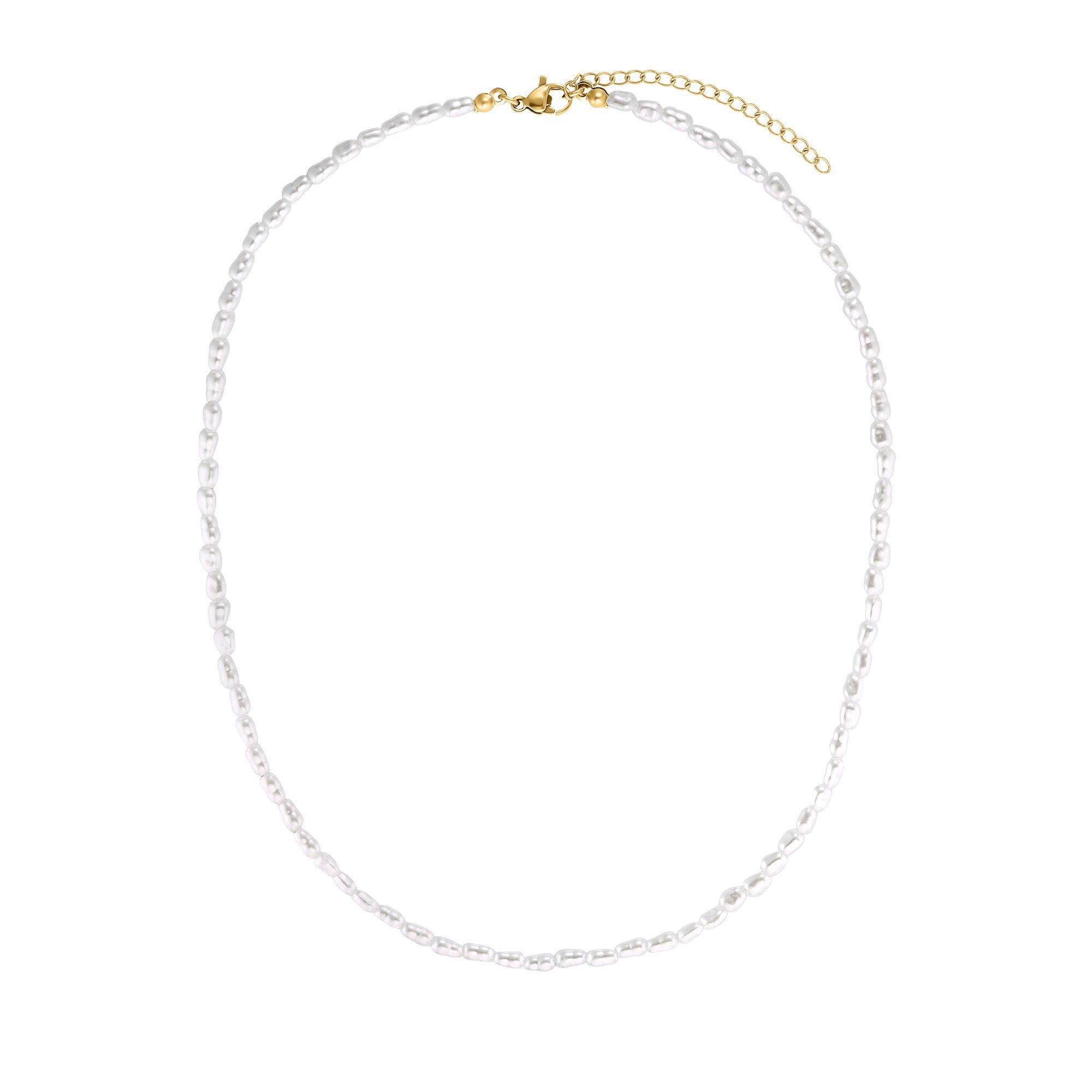 Heideman Collier Aaron goldfarben (inkl. Geschenkverpackung), Halskette mit Perlen für Männer