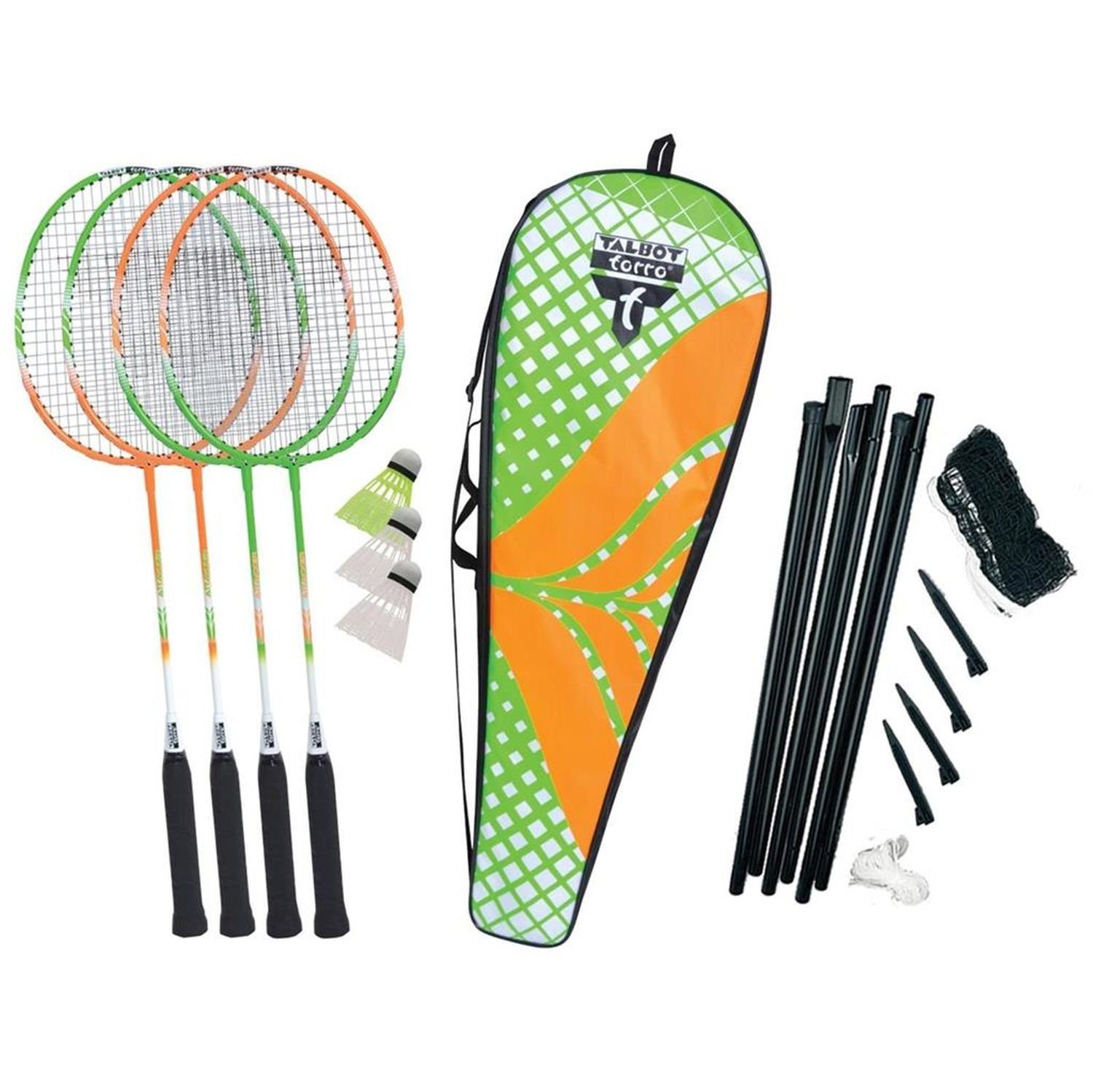 Talbot-Torro Badmintonschläger Set 4-Attacker Plus