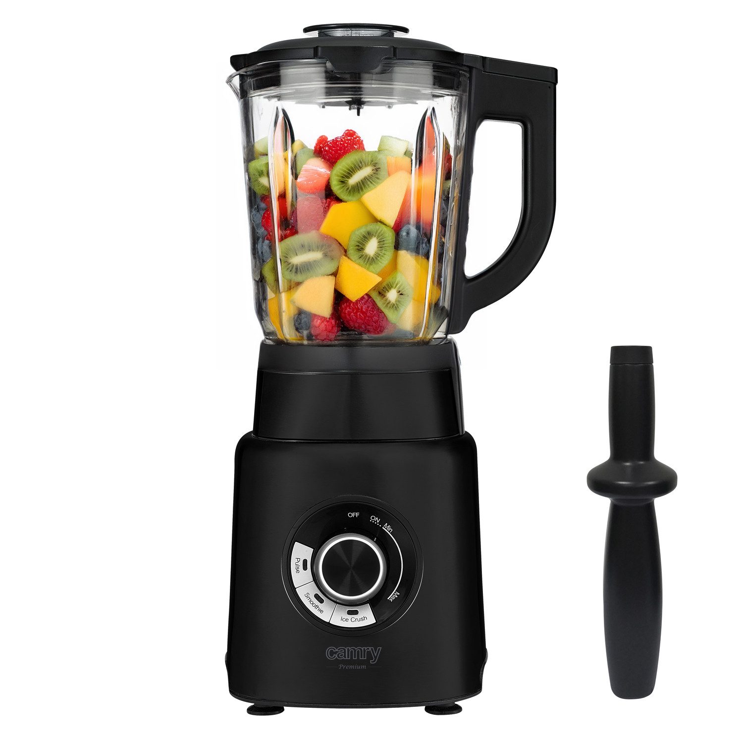 Camry Standmixer Camry CR 4089 Standmixer Glas 1,7 L 2.000 Watt 23.000 U/min schwarz
