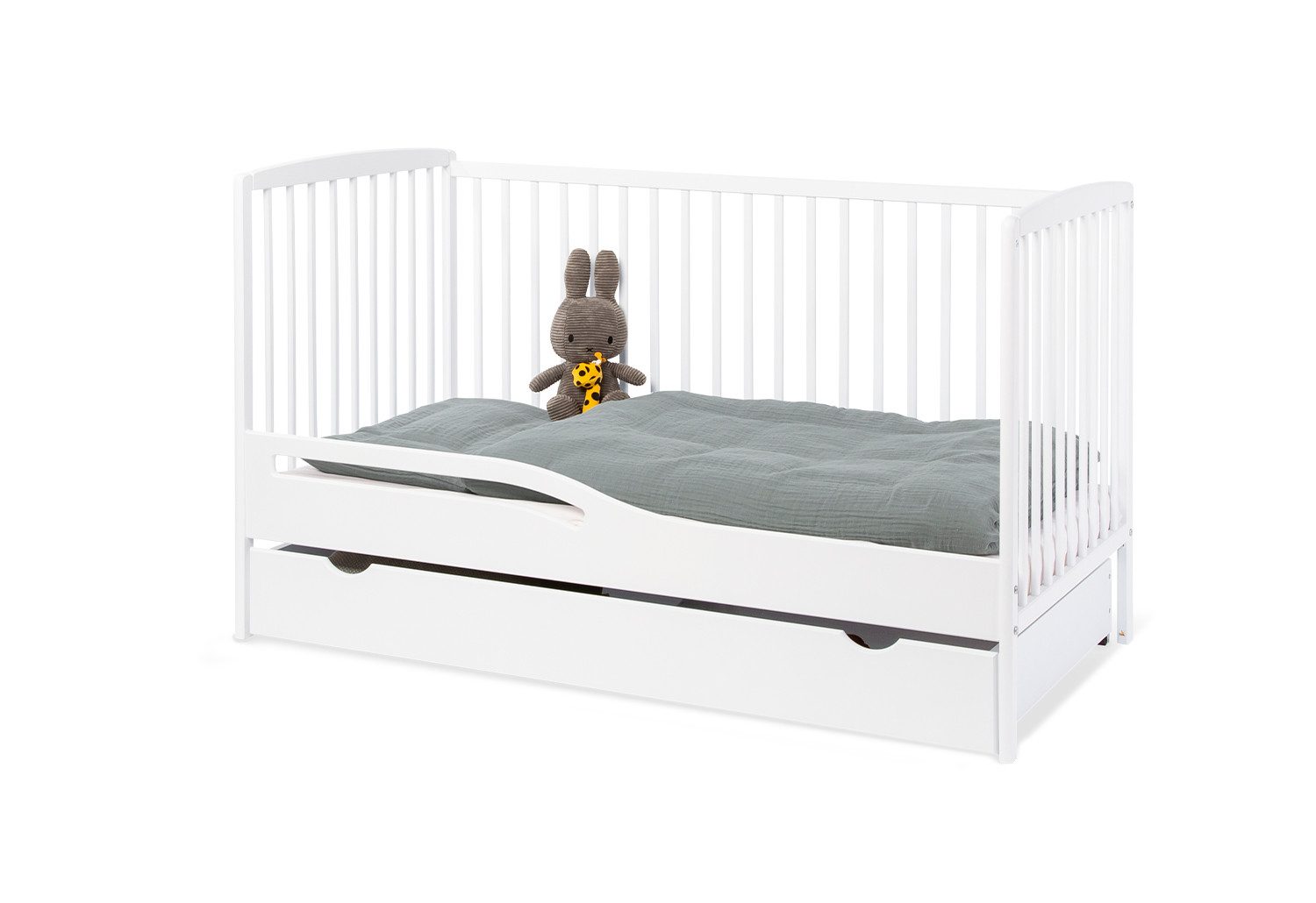 Pinolino® Babybett Kinderbett-Set 'Malte' inkl. Bettkasten, 2-tlg.