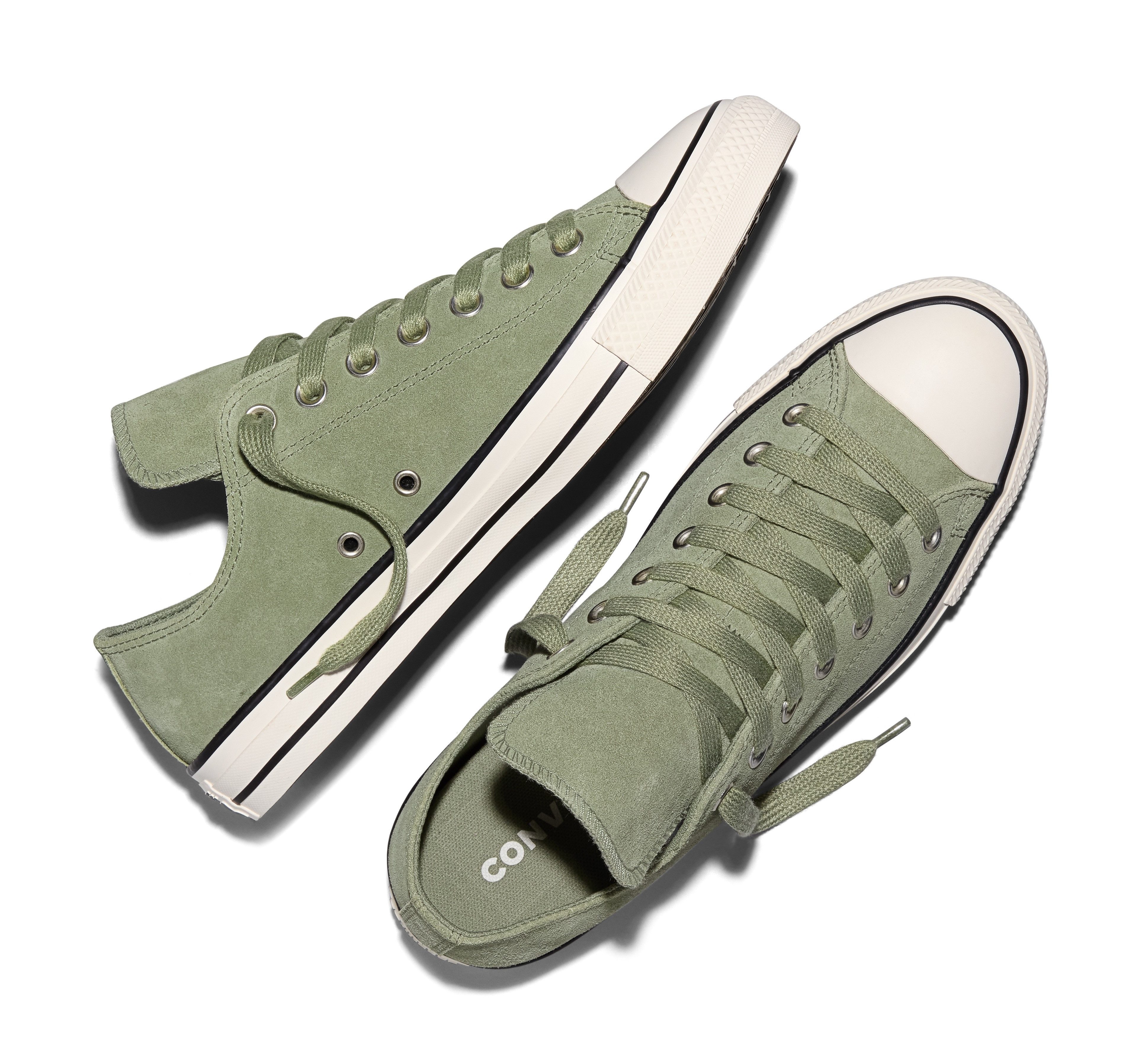 Converse CHUCK TAYLOR ALL STAR SUEDE Sneaker aus Wildleder, zweifarbige Laces – Bild 4 von 5