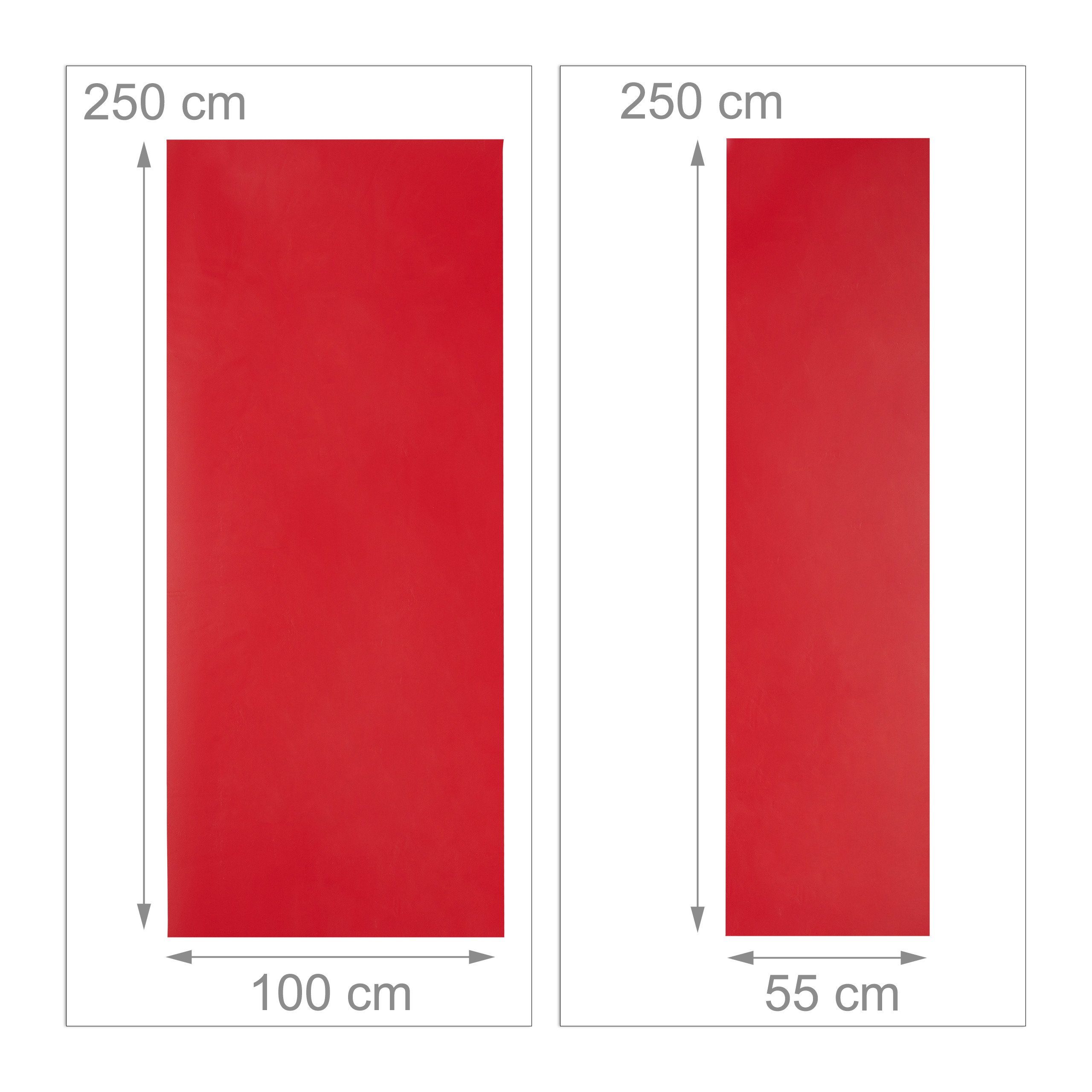 relaxdays Bierzeltgarnitur 6x Bierzeltgarnitur Auflage rot