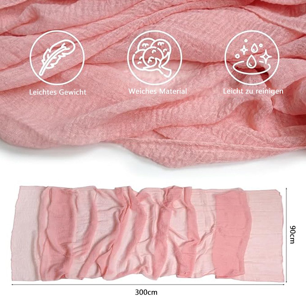 NUODWELL Tischläufer Käsetuch-Tischläufer 90x300 cm, Rustikal Romantisch La günstig online kaufen