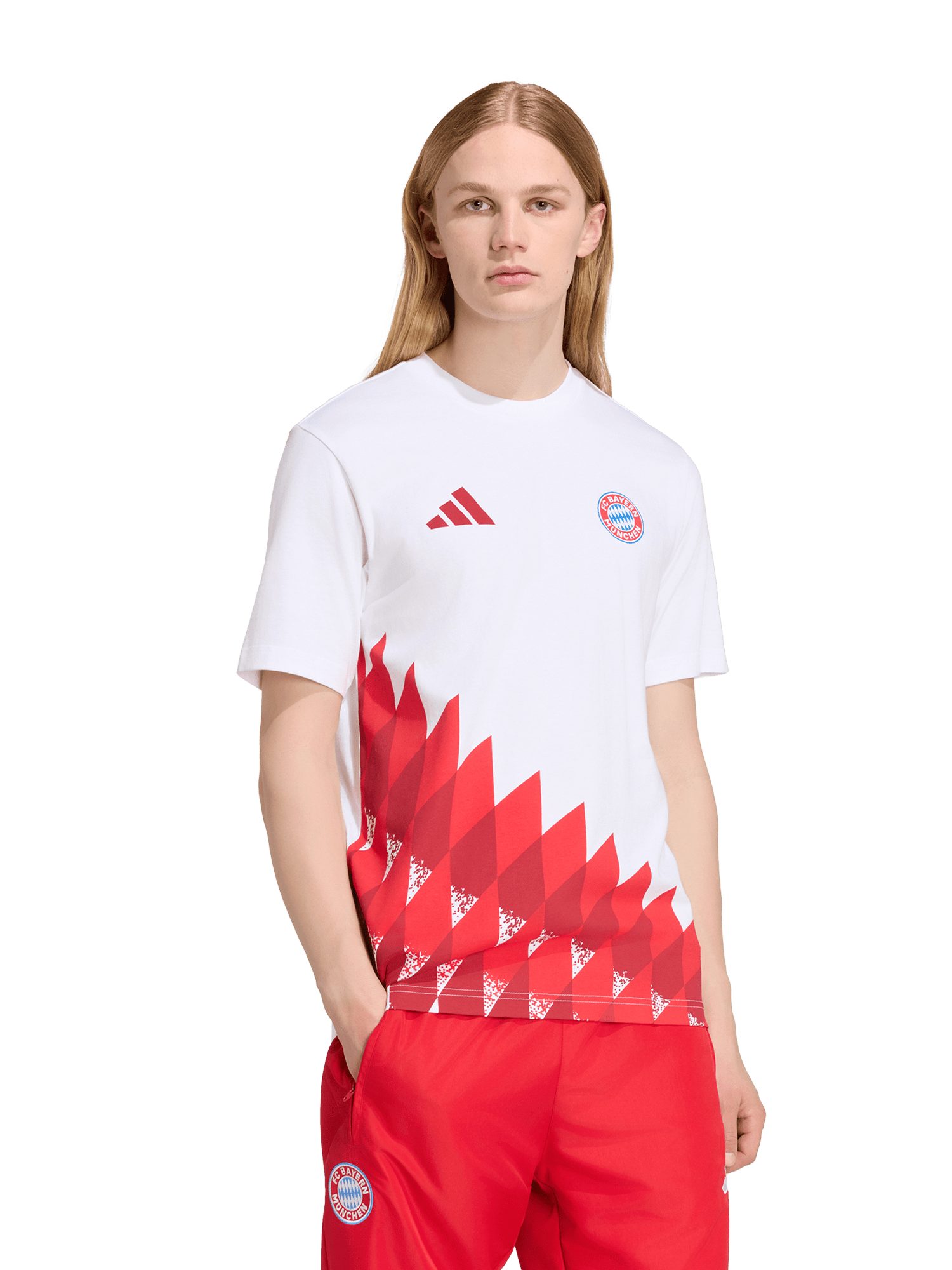 adidas Performance T-Shirt FC Bayern München, T-Shirt Stadium, Herren, Rot