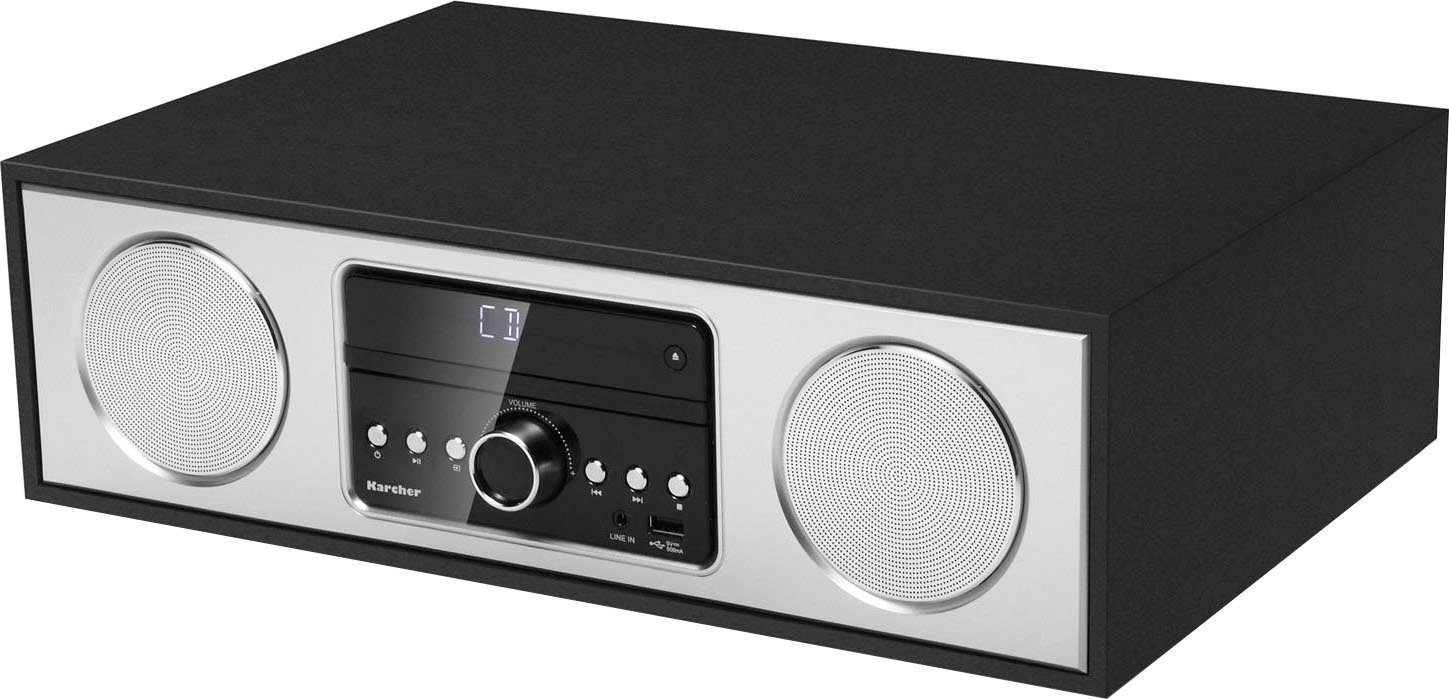 Karcher DAB 4500CD Digitalradio (DAB) (Digitalradio (DAB), FM-Tuner mit RDS,  UKW mit RDS, 30 W), USB-Anschluss für MP3-Wiedergabe