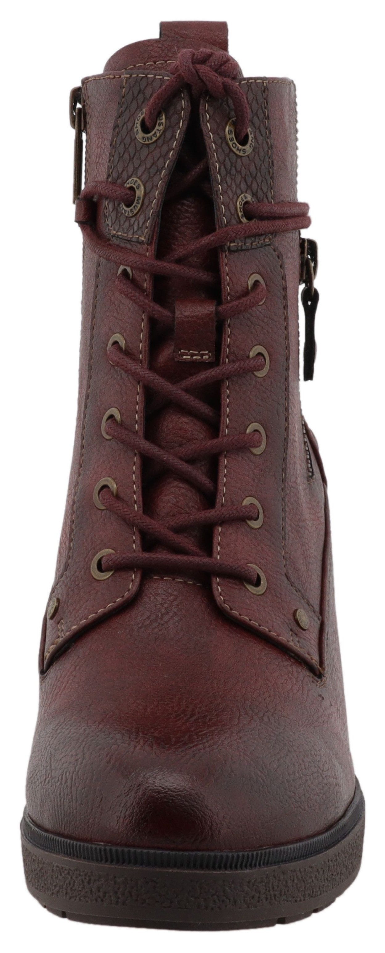 Mustang Shoes Nana Winterstiefelette Schnürstiefelette mit wärmendem Textilfutter