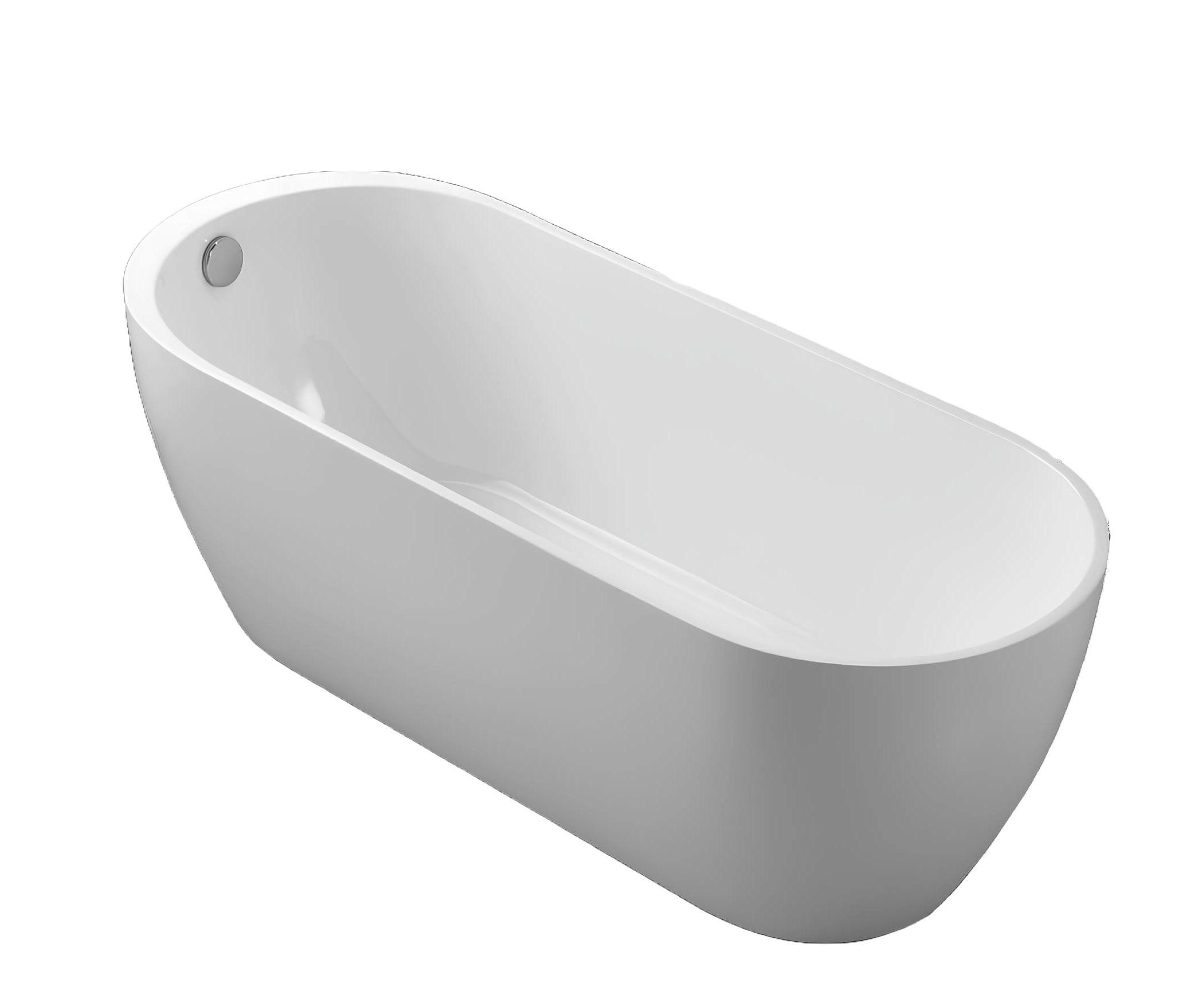 Xlmoebel Badewanne Moderne weiße Acryl-Badewanne für stilvolles Baden, Hergestellt in Europa