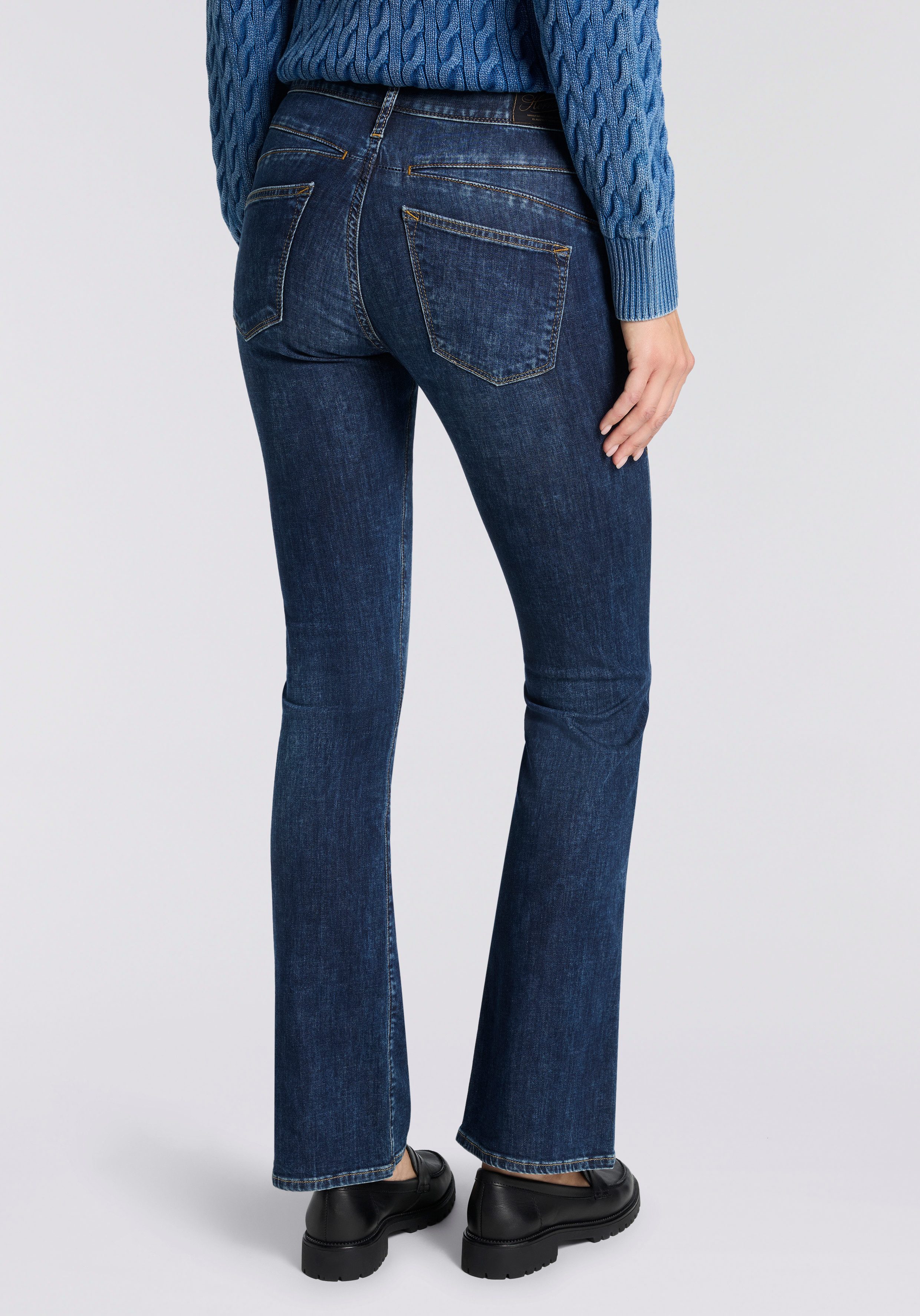 Herrlicher Bootcut-Jeans Pearl Boot Denim Light im Five-Pocket Style günstig online kaufen