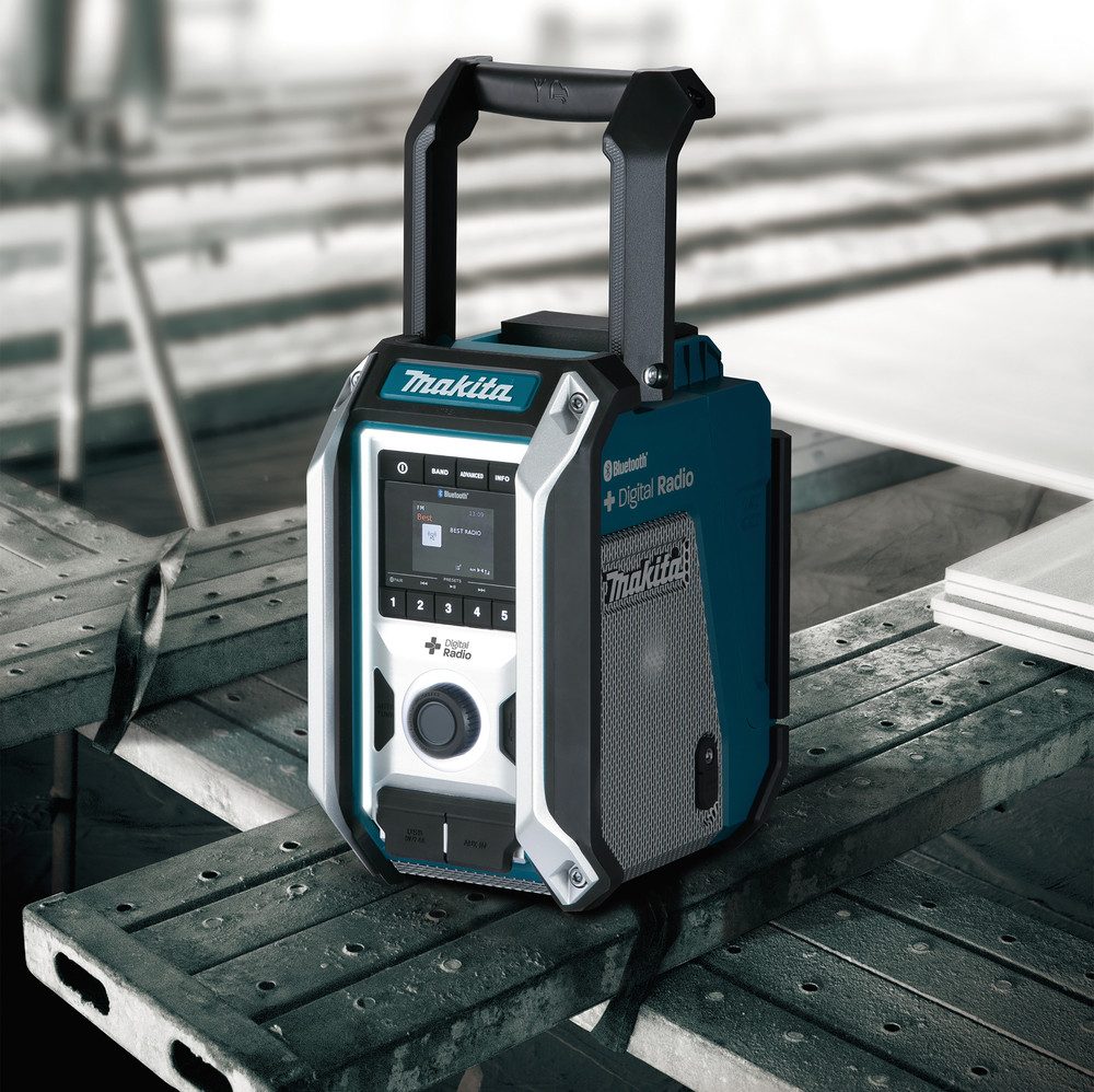 Makita DMR115 Baustellenradio (Digitalradio (DAB), FM-Tuner, 12V, Bluetooth-Radio, ohne Akku)