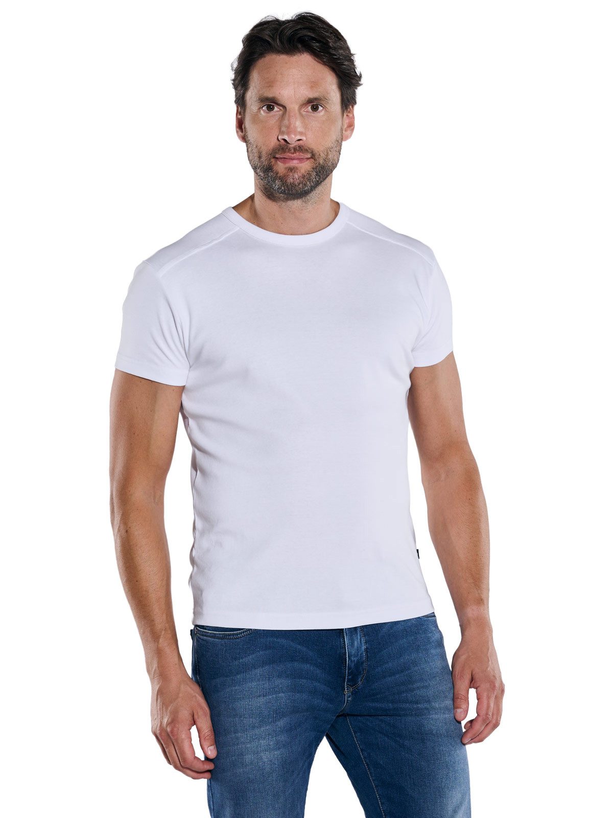 Engbers T-Shirt Herren Basic-Shirt "My Favorite" organic, Reinweiss