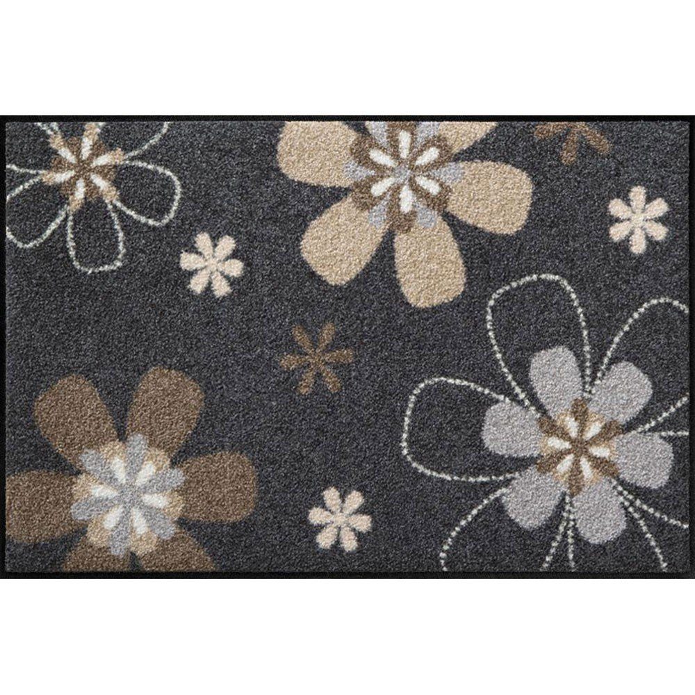 Salonloewe Fußmatte Fußmatte 50x75 Florentina grau, Eingangsmatte normal, Höhe: 500 mm