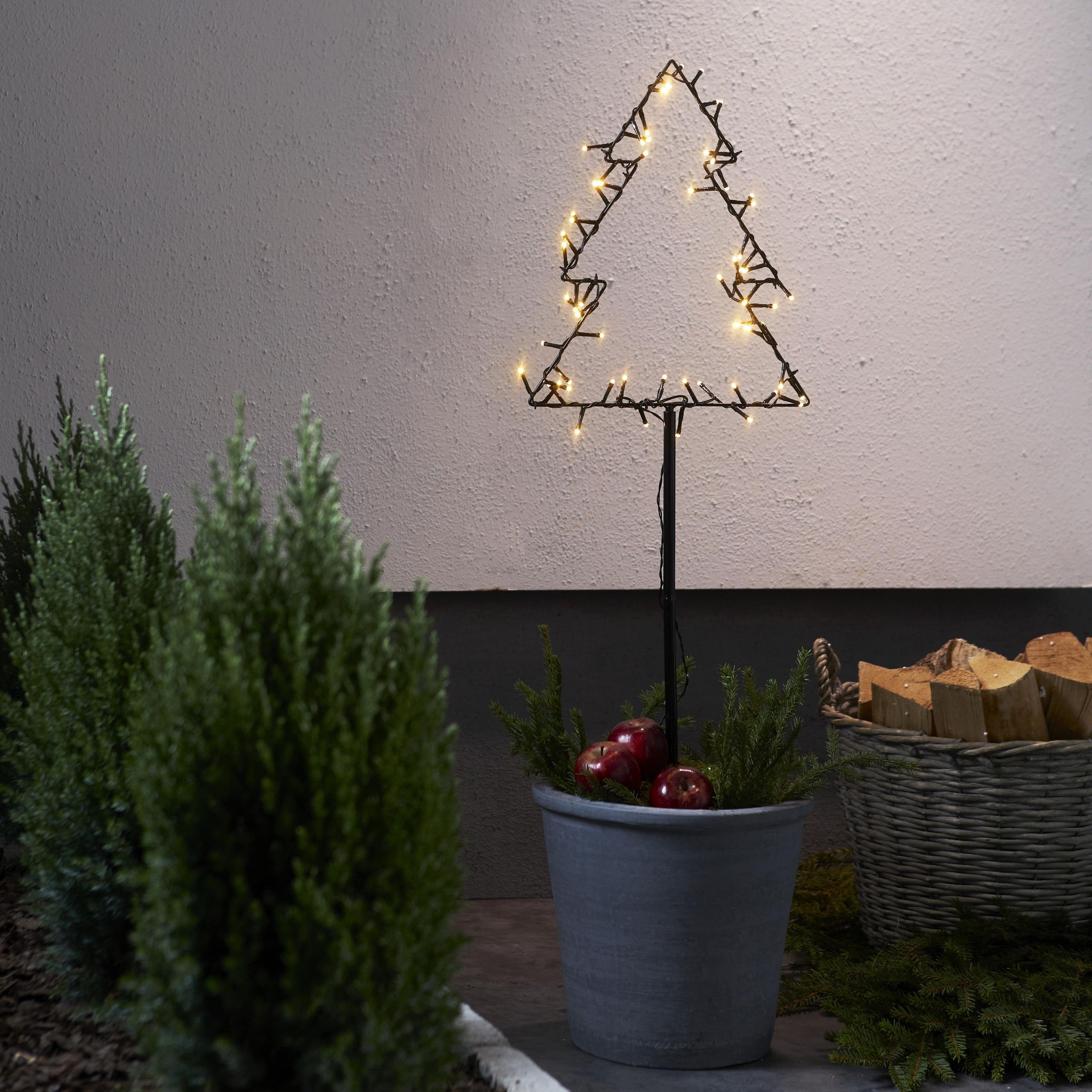 STAR TRADING LED Dekolicht Spiky, Weihnachtsleuchte mit Erdspieß Spiky, batteriebetrieben, outdoor