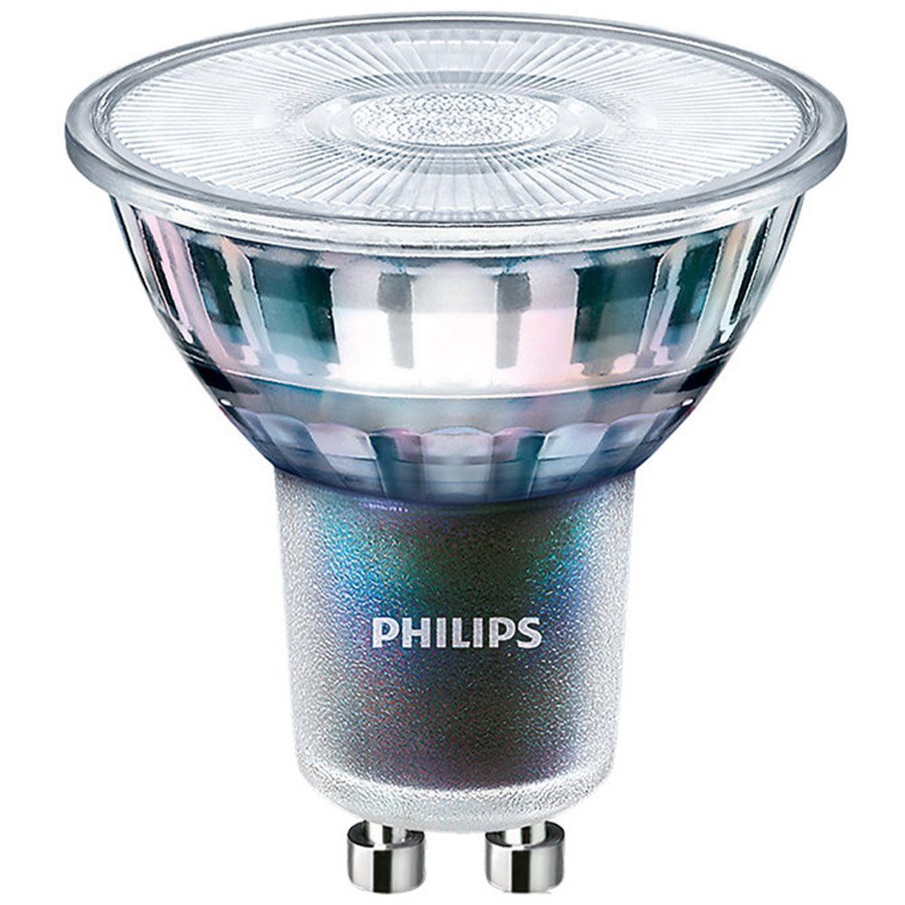 Philips LED-Leuchtmittel GU10 MASTER Expert Color Reflektor dimm, GU10, Warmweiß