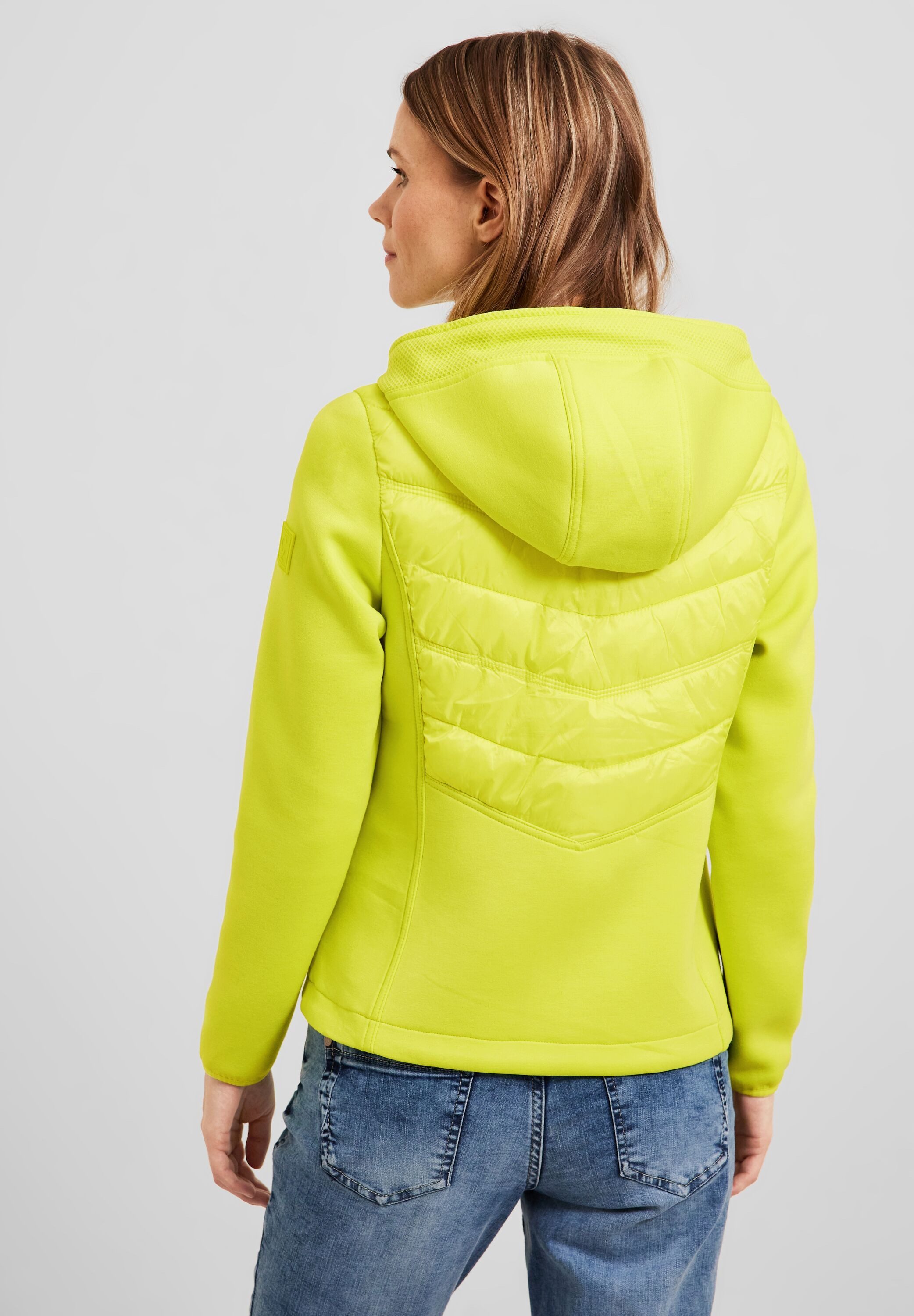 CECIL Outdoorjacke Scubajacke im Materialmix