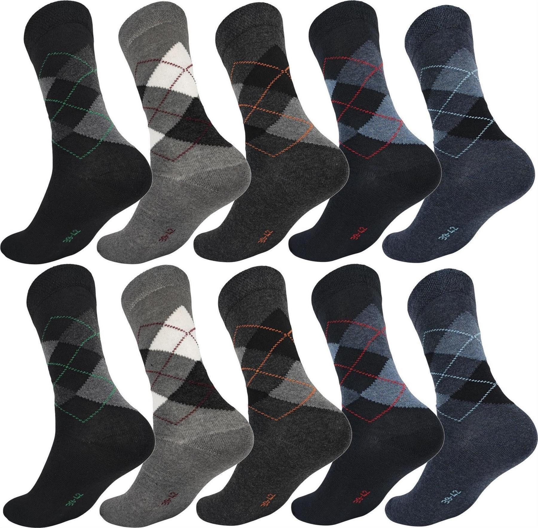 EloModa Basicsocken 10 Paar Herren Socken mit Komfortbund – Klassisch & Beq günstig online kaufen