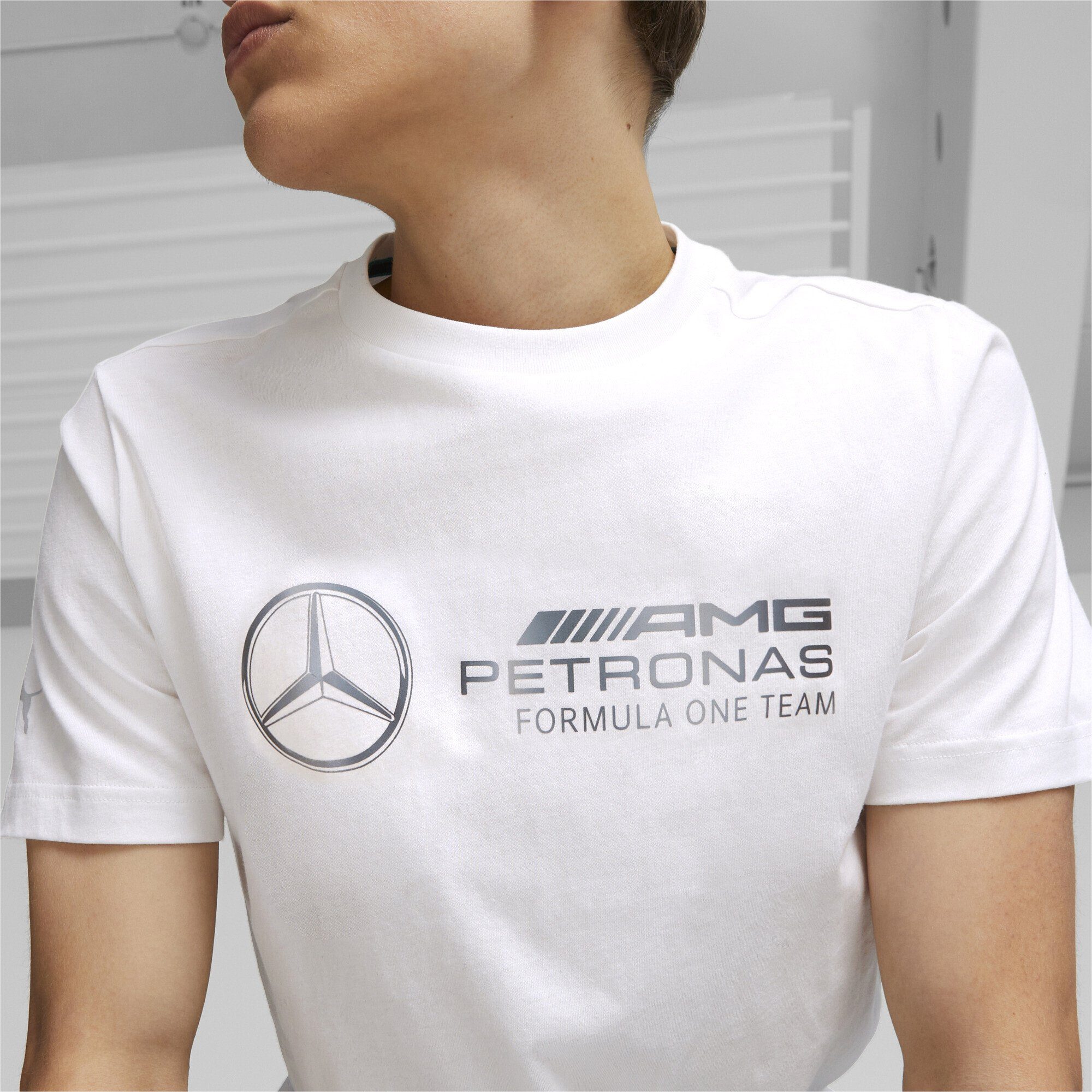 Herren T-Shirt White Mercedes-AMG PETRONAS T-Shirt Motorsport PUMA