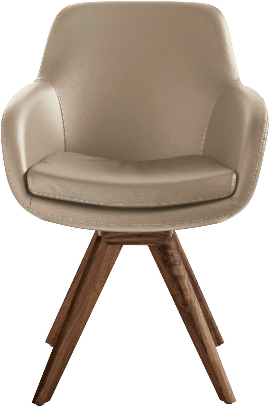 Musterring Esszimmerstuhl Tavia (Set, 2 St), Stativgestell Wildnussbaum, Drehfunktion optional, diverse Farben