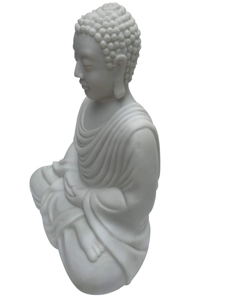 Trend Line cm, Statue Gartenfigur Buddha Trendline weiß 50